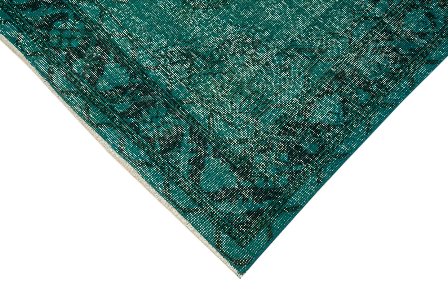5x13 Turquoise Turkish Over Dyed Runner Rug - 21739