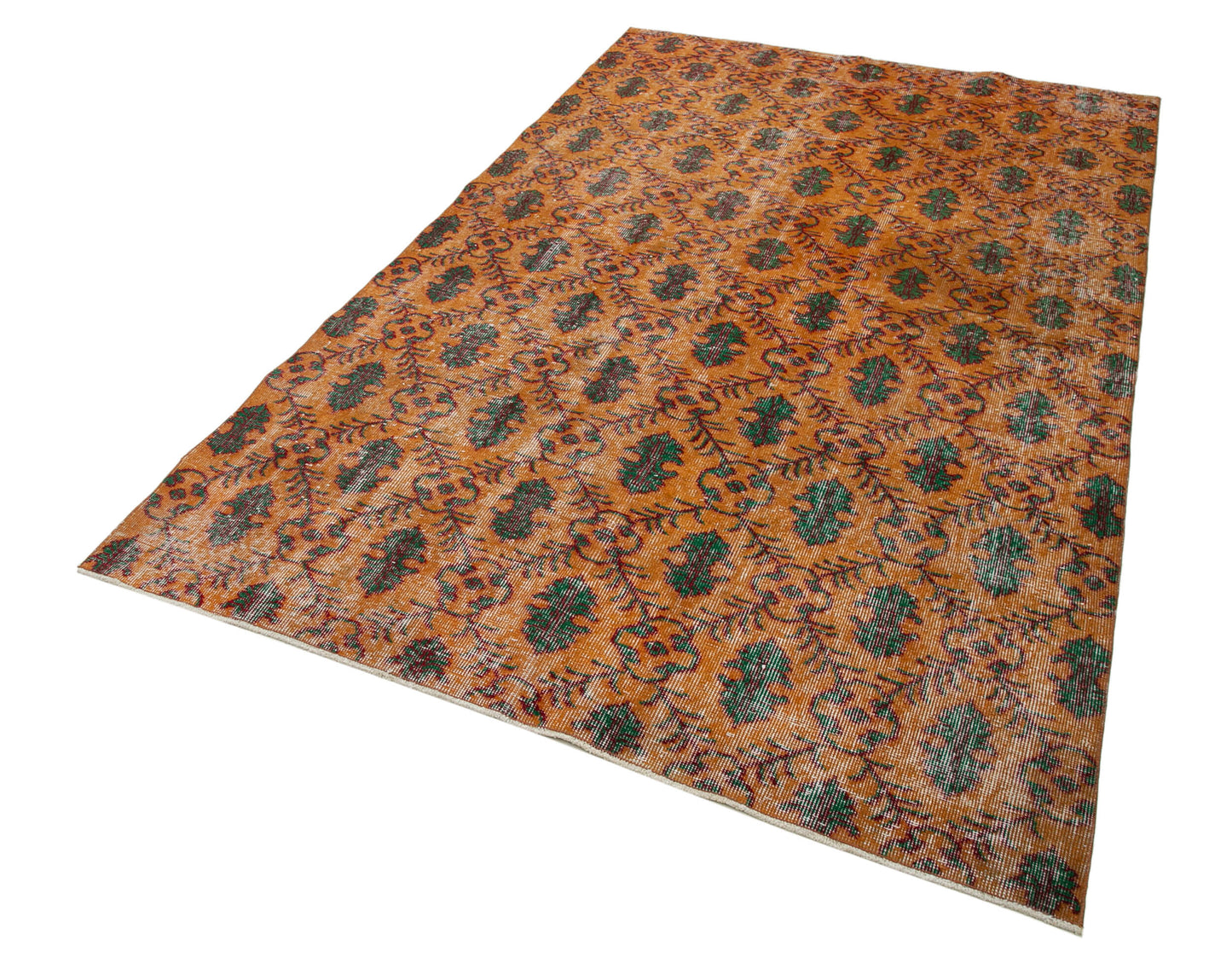 5x8 Orange Bohemian Rug - 21773