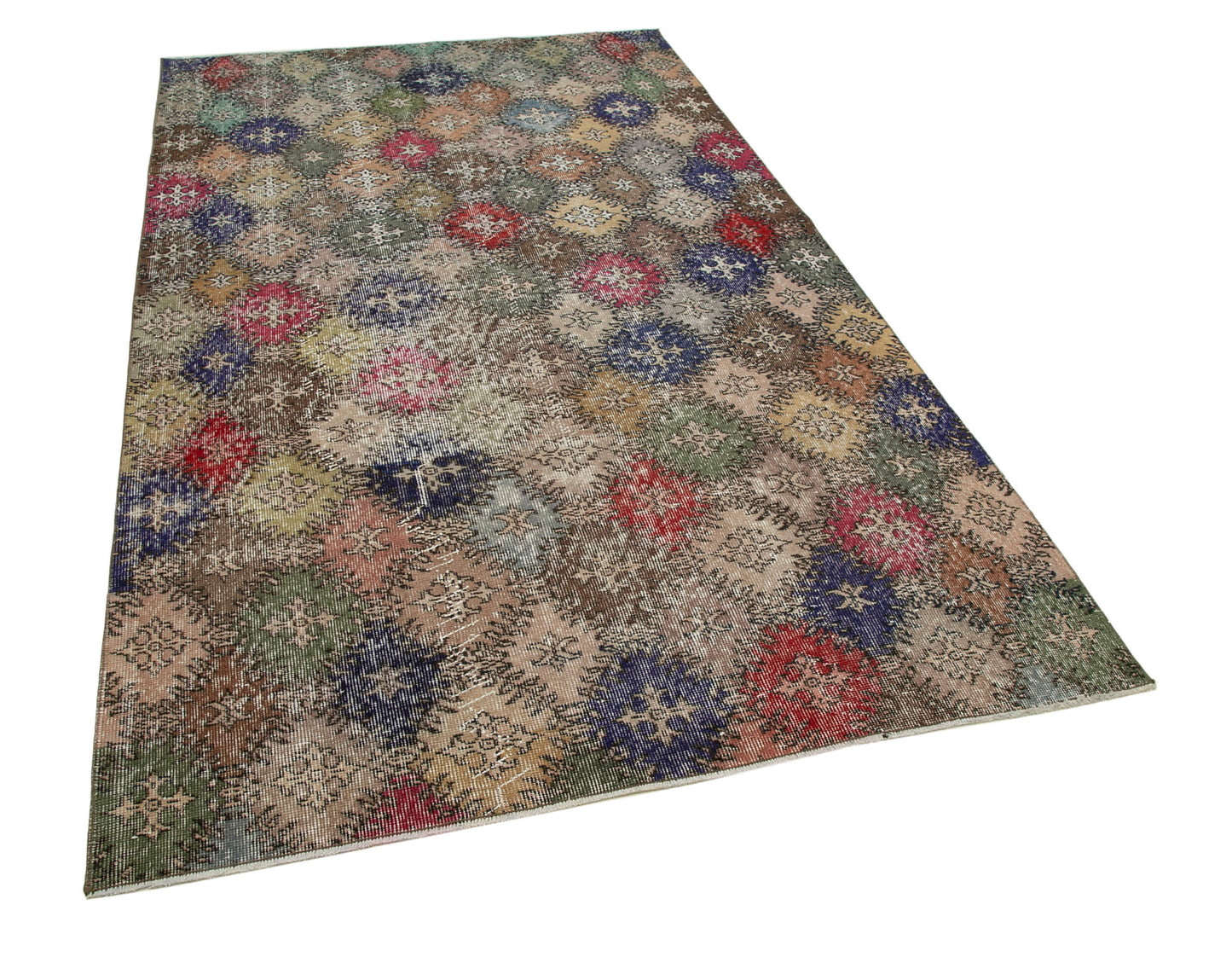 5x8 Multicolor Bohemian Rug - 21782