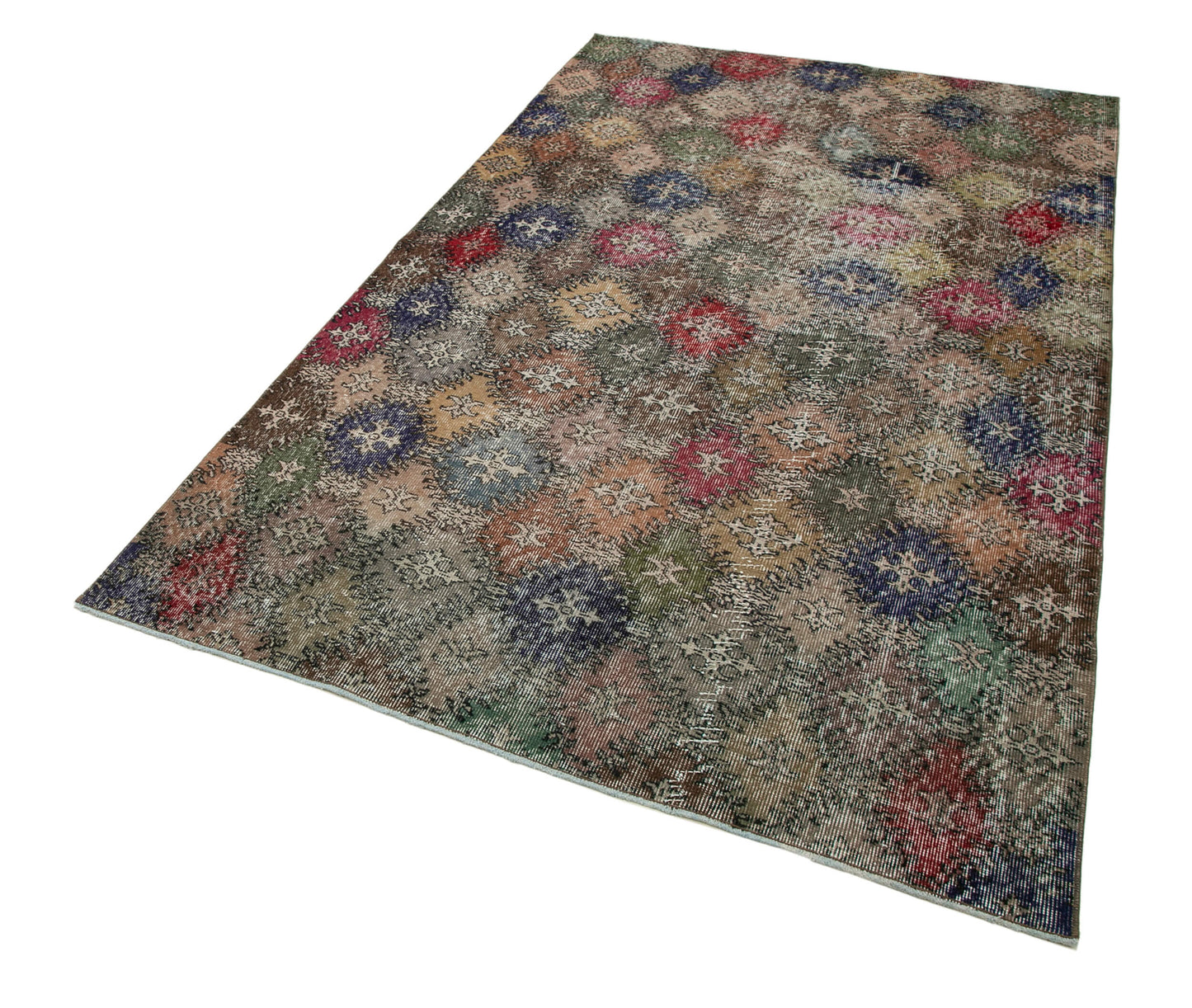 5x8 Multicolor Bohemian Rug - 21782