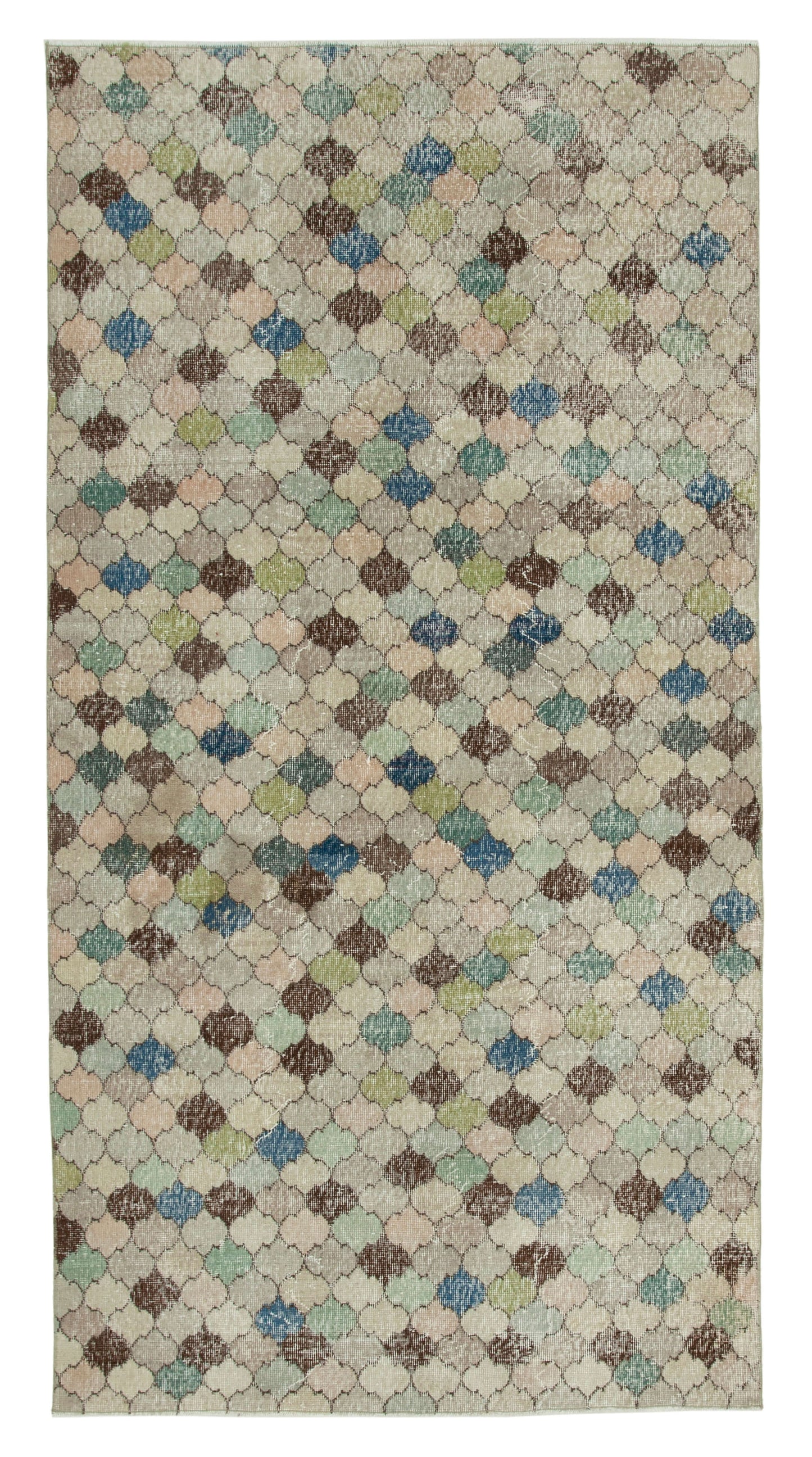 5x9 Beige Bohemian Rug - 21783