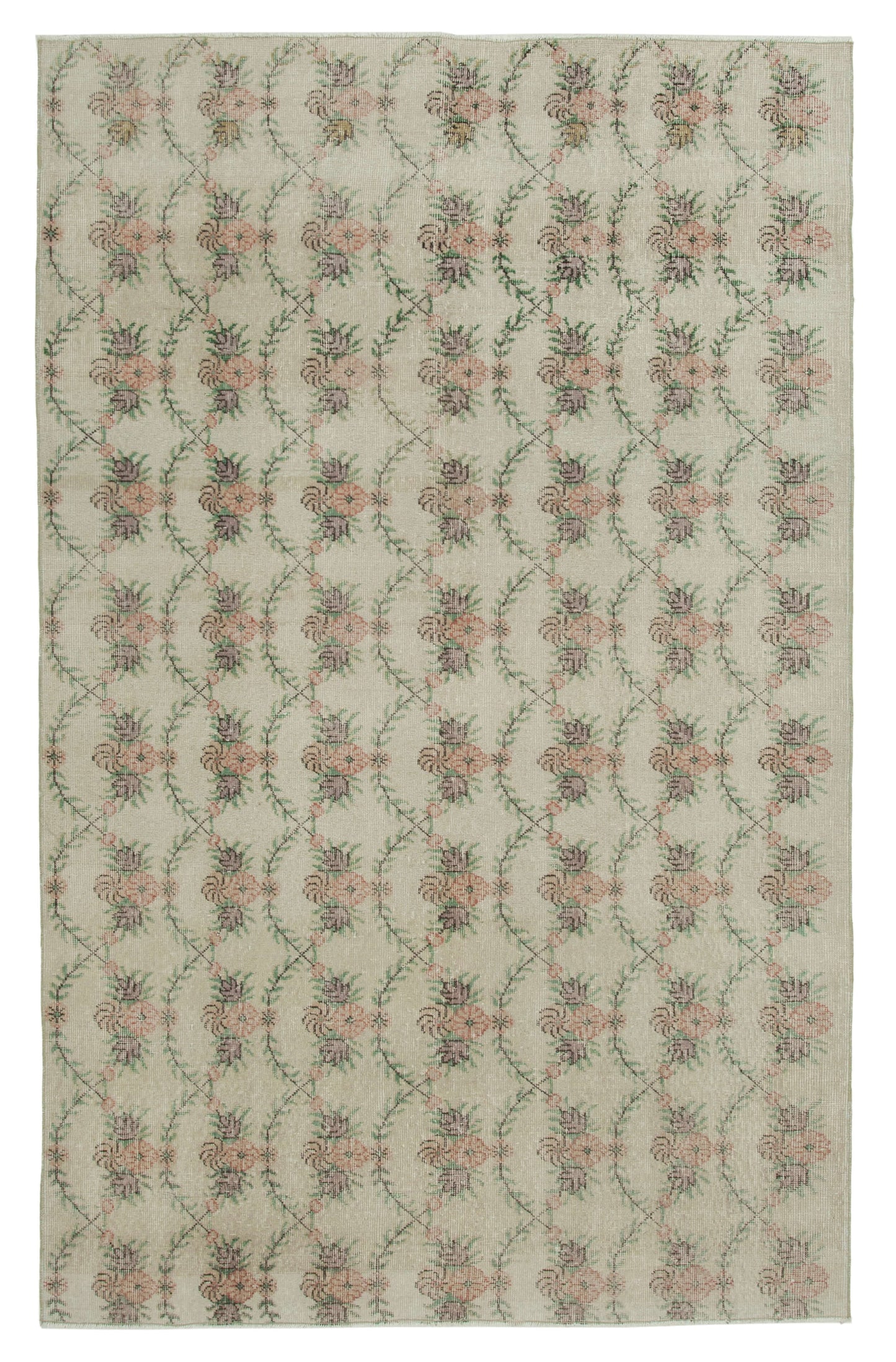 6x9 Beige Bohemian Rug - 21787