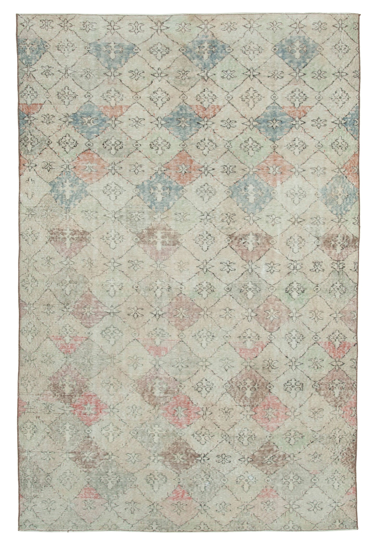 6x9 Beige Bohemian Rug - 21795