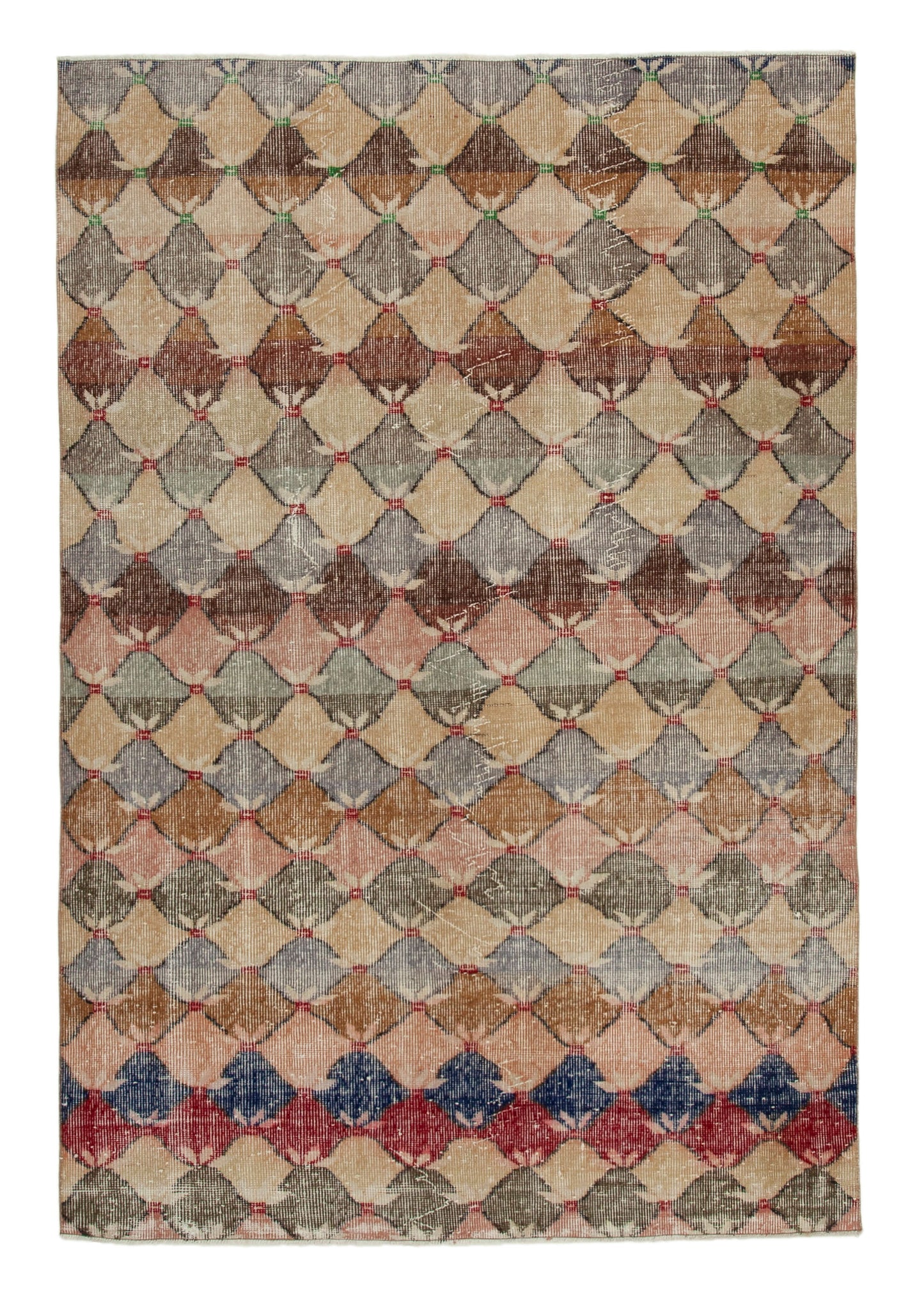 5x8 Multicolor Bohemian Rug - 21818