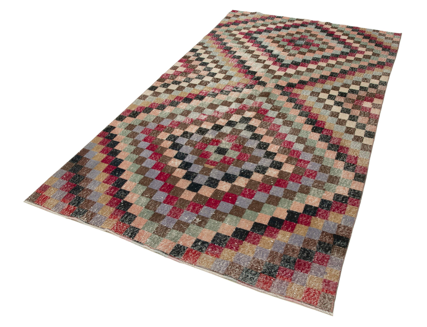 5x9 Red Bohemian Rug - 21844