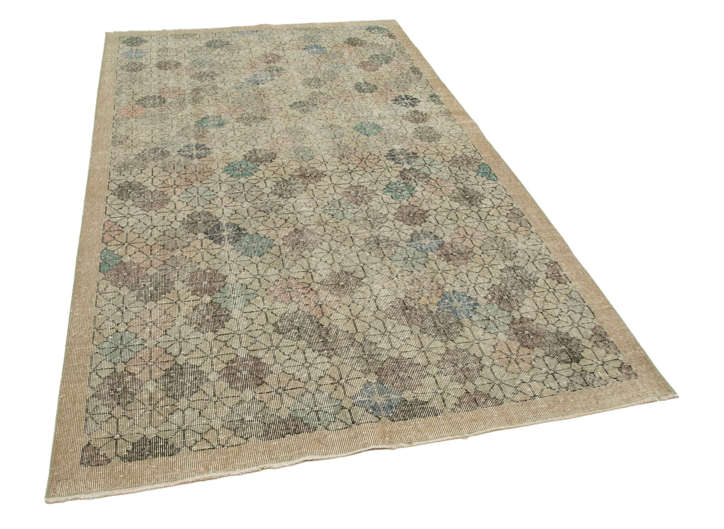 5x9 Beige Bohemian Rug - 21867