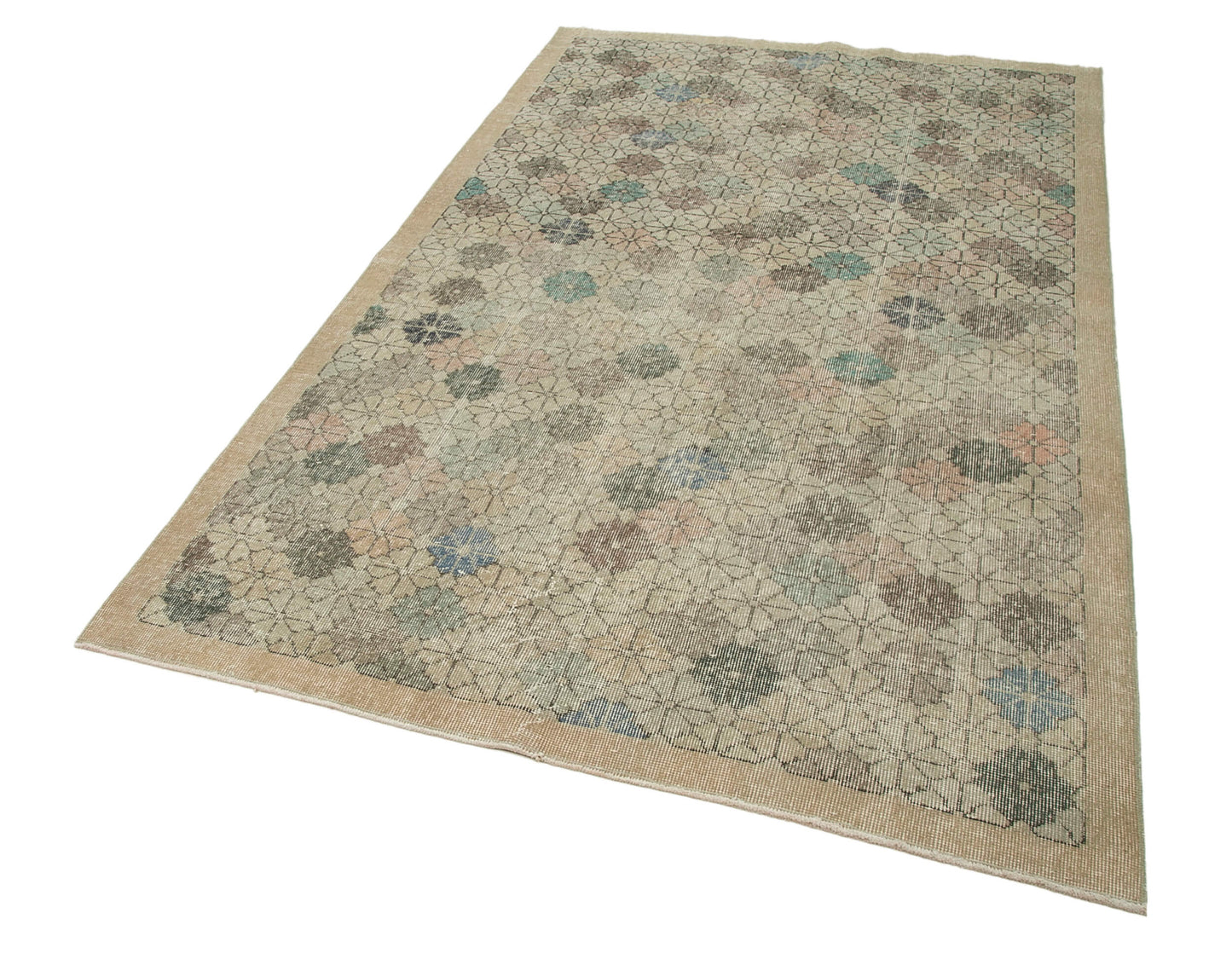 5x9 Beige Bohemian Rug - 21867