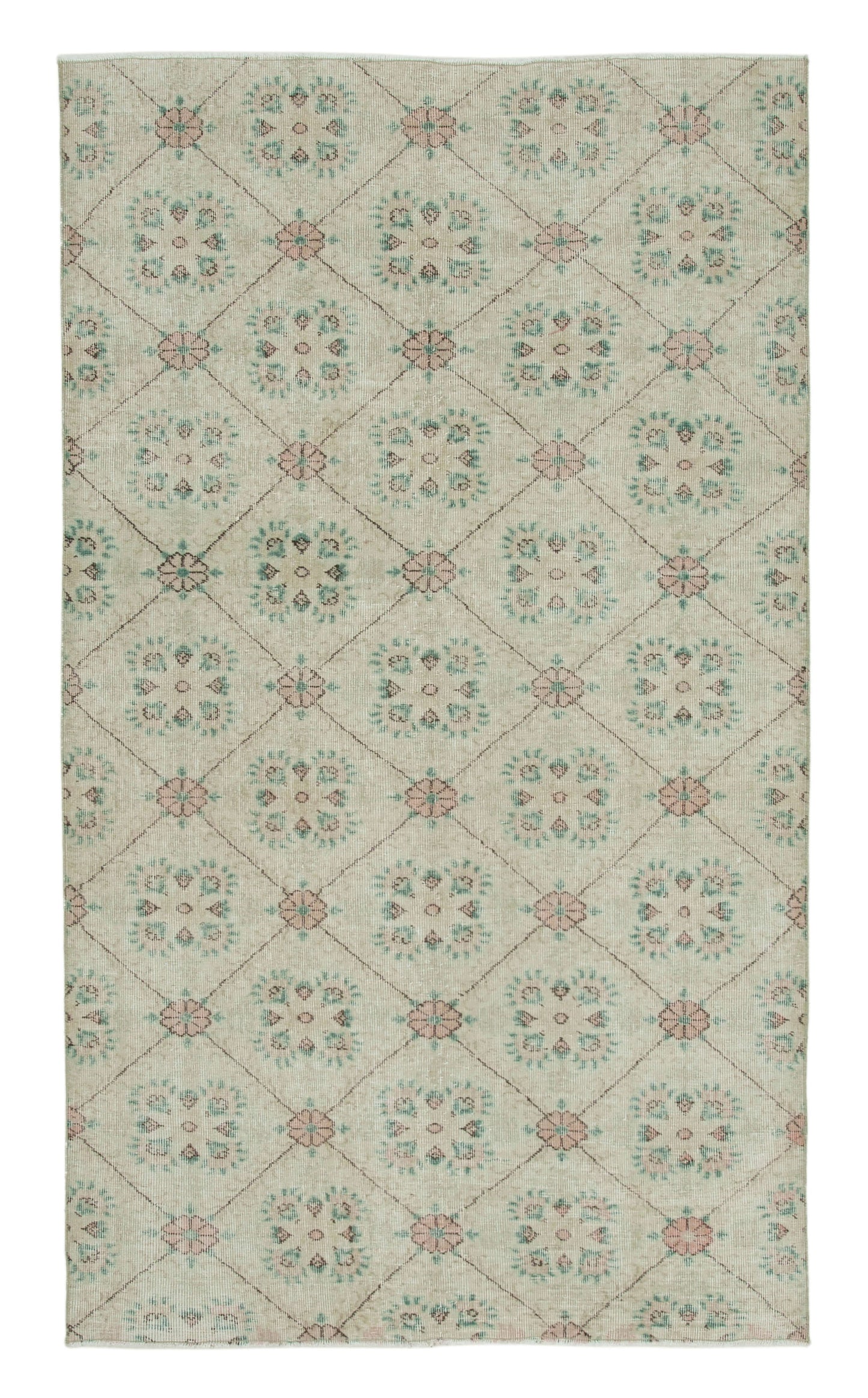 5x8 Beige Bohemian Rug - 21868