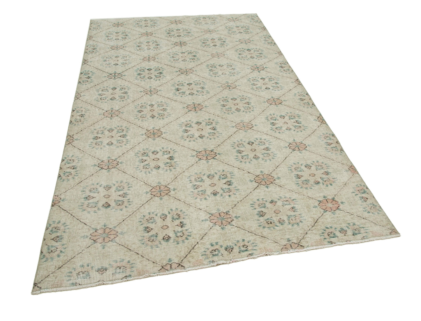 5x8 Beige Bohemian Rug - 21868