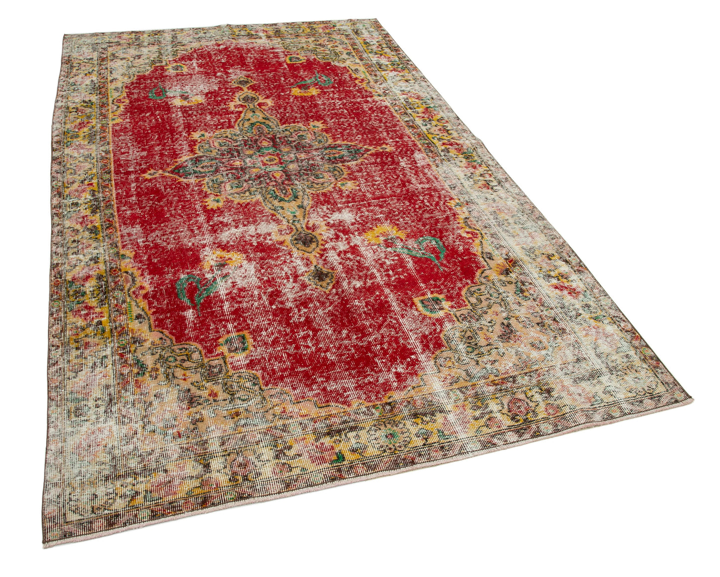 5x9 Red Bohemian Rug - 21871