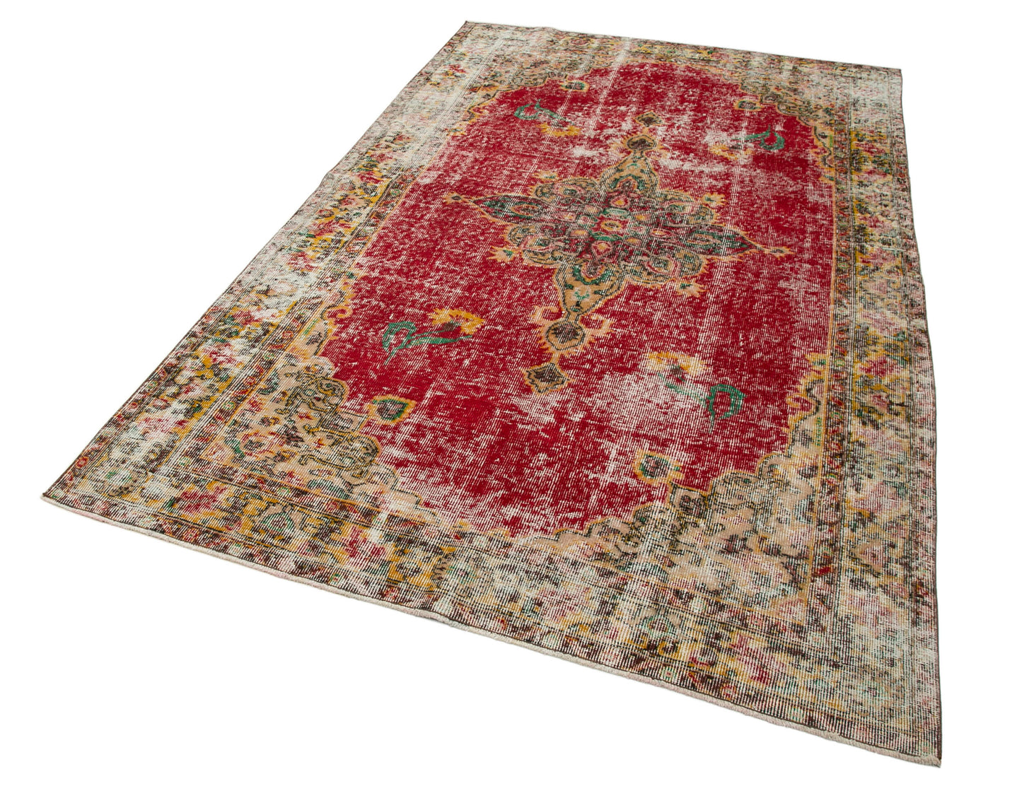 5x9 Red Bohemian Rug - 21871