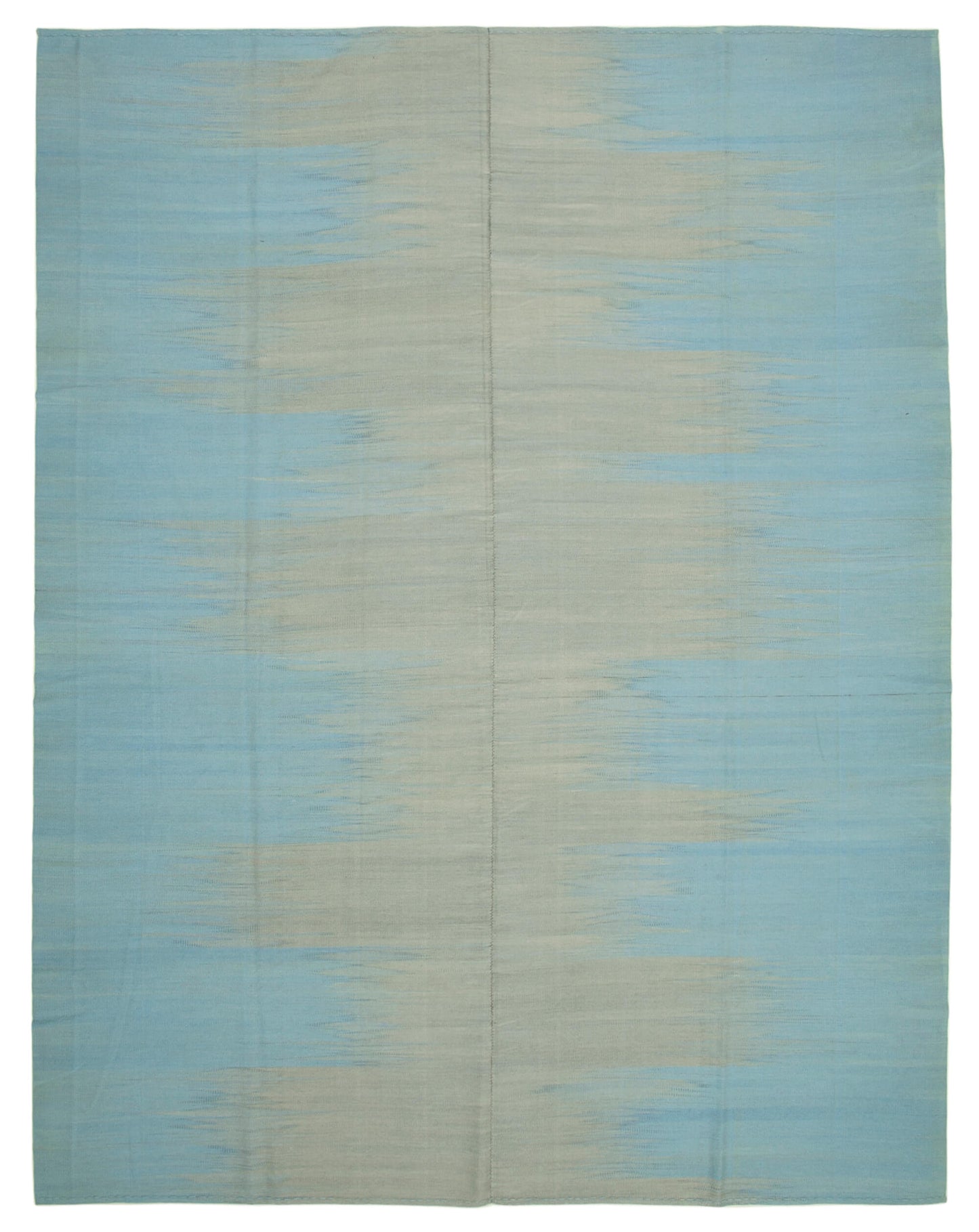 12x15 Blue Contemporary Kilim Rug - 21897