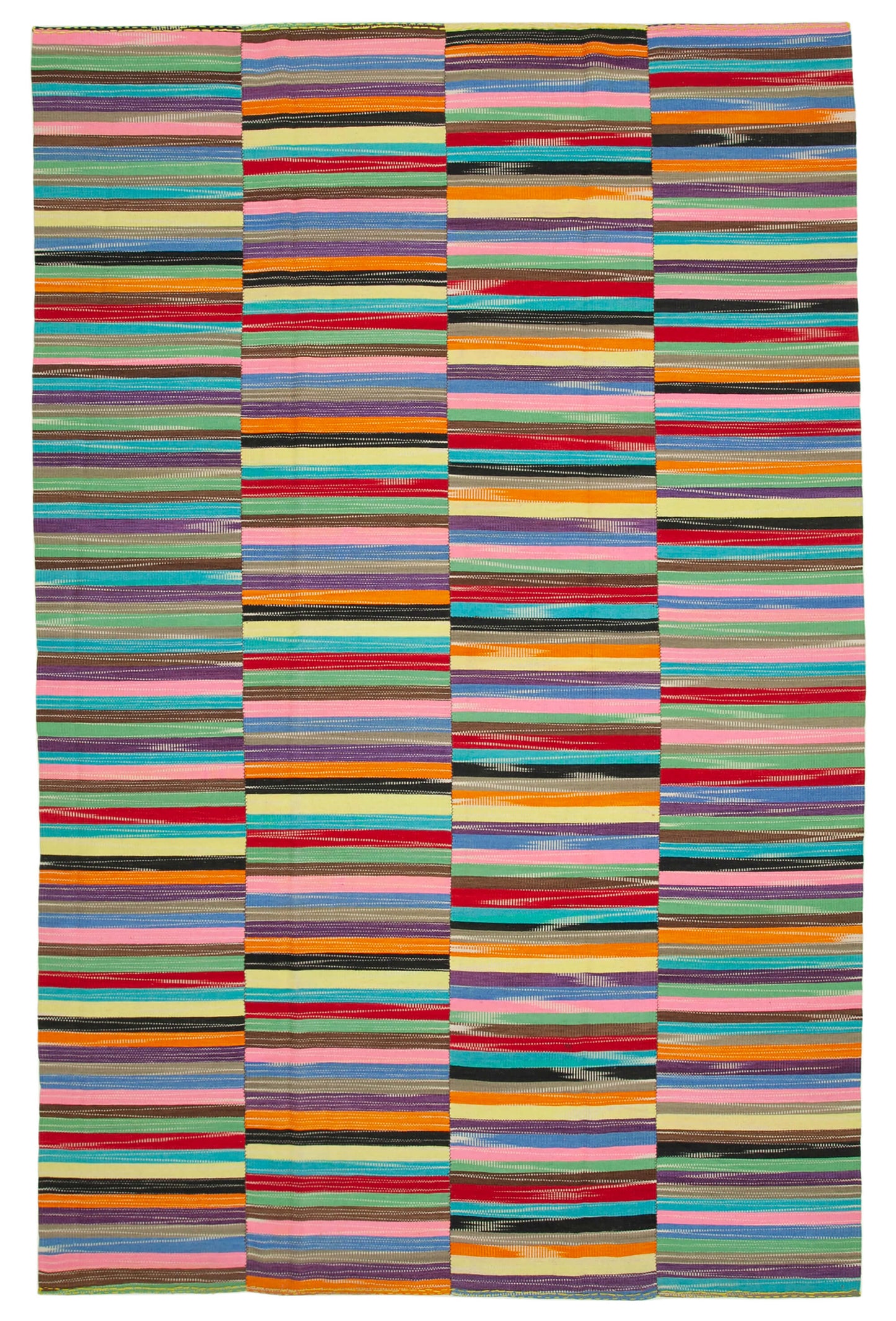 9x14 Multicolor Contemporary Kilim Rug - 21907