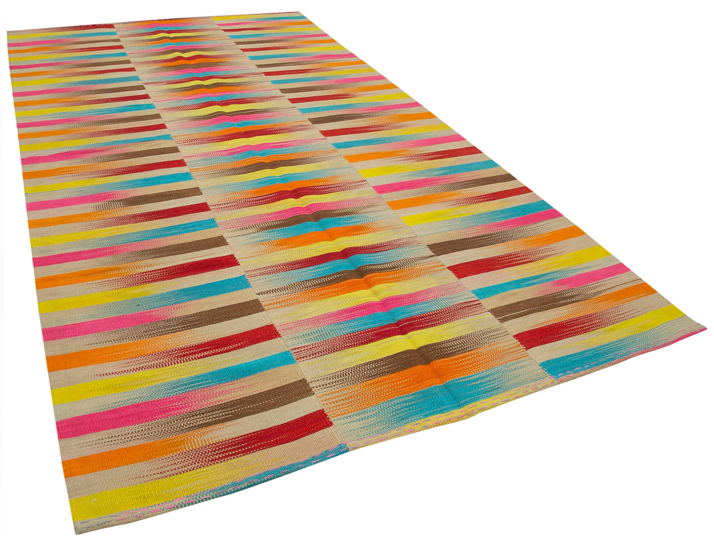 6x12 Multicolor Contemporary Kilim Rug - 21930
