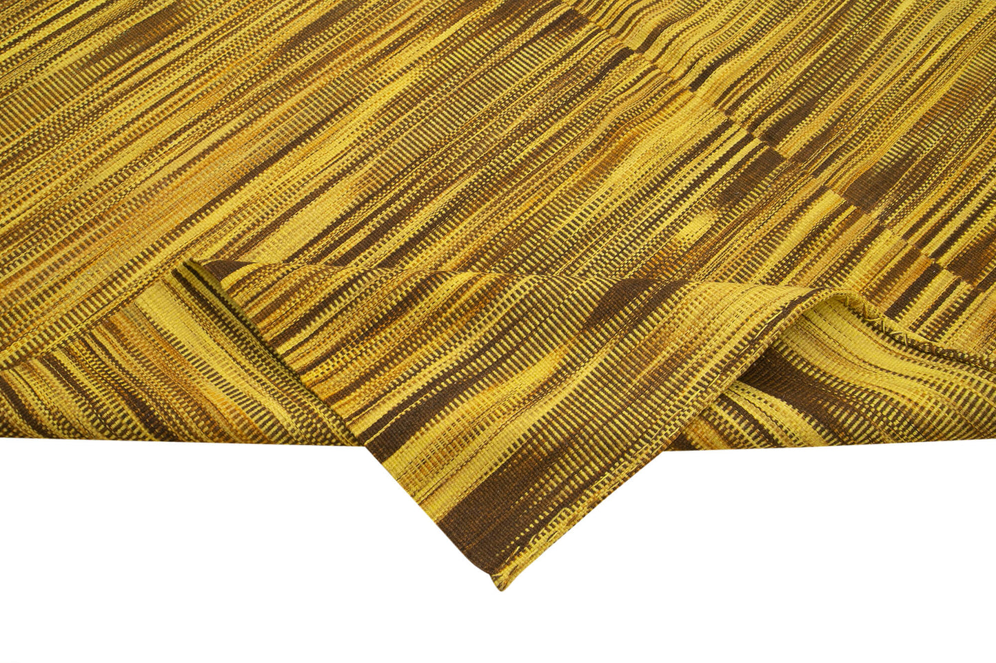 7x12 Yellow Contemporary Kilim Rug - 21933