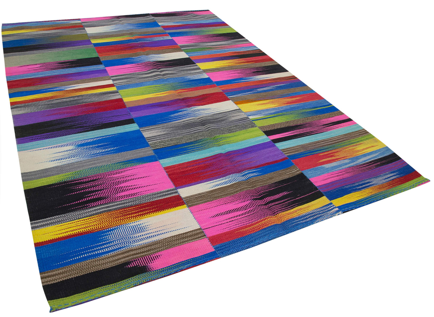 7x10 Multicolor Contemporary Kilim Rug - 21940