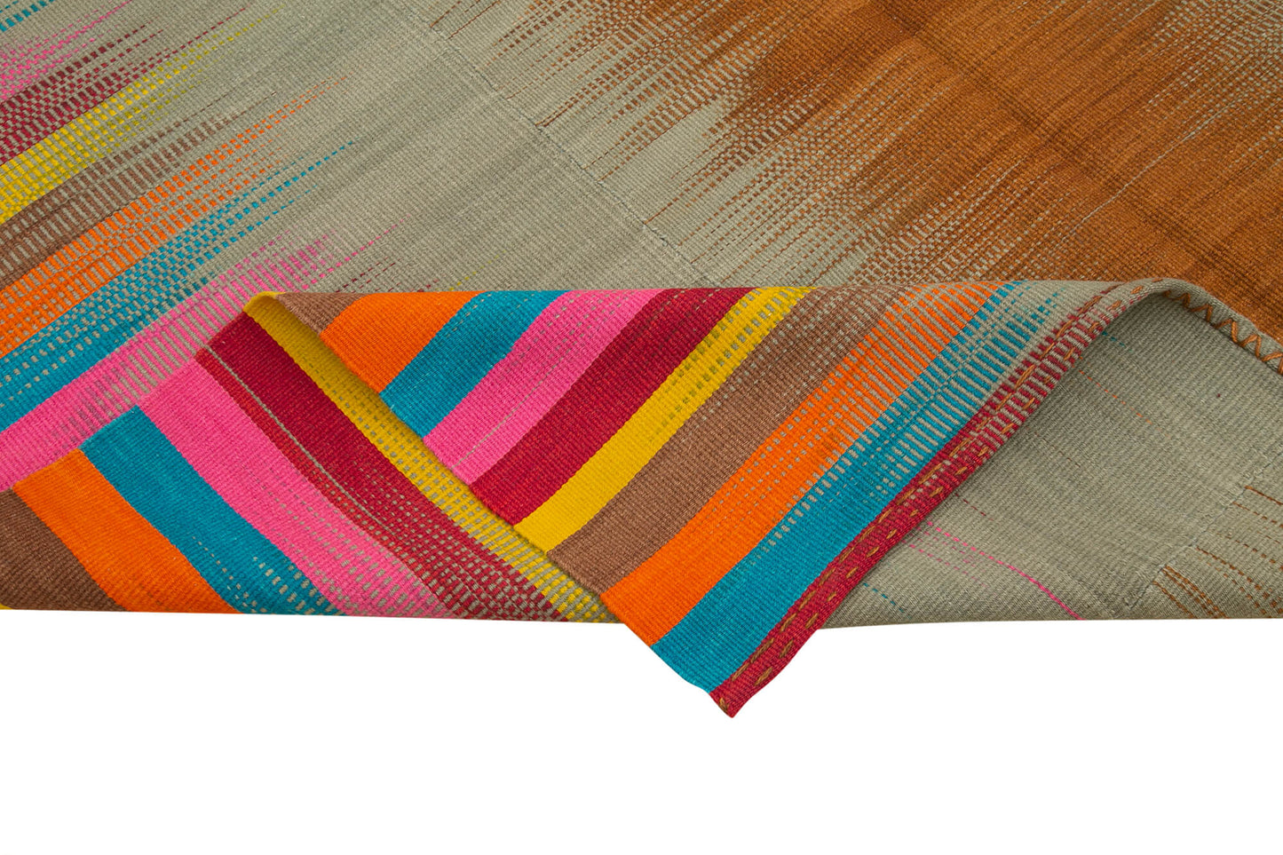 7x10 Multicolor Contemporary Kilim Rug - 21944