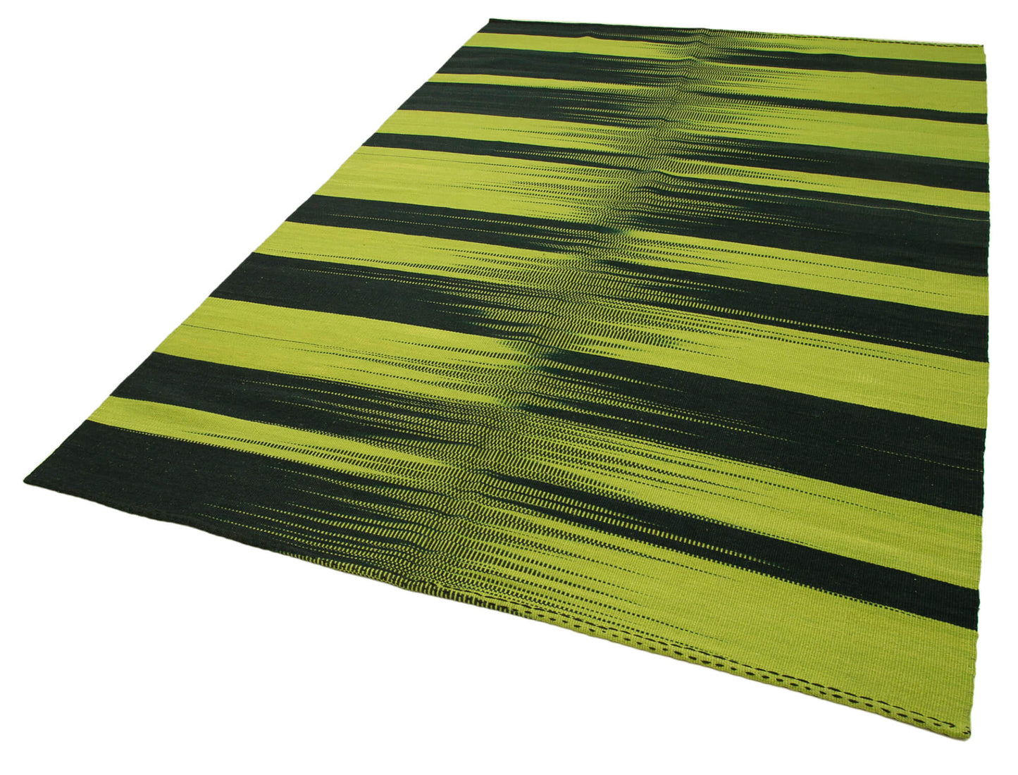 6x9 Green Contemporary Kilim Rug - 21956