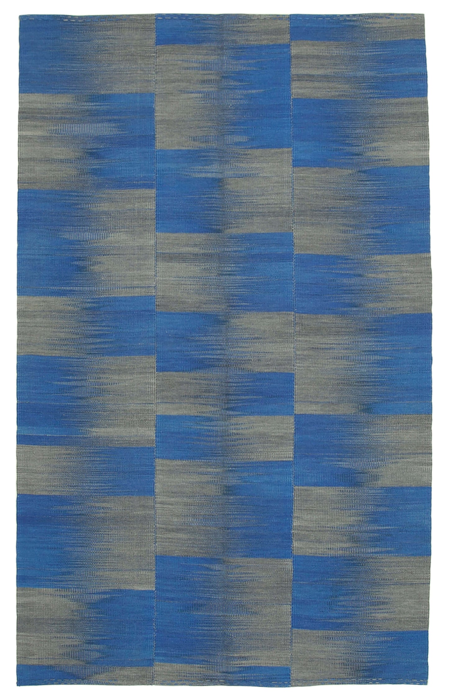 6x11 Blue Contemporary Kilim Rug - 21957