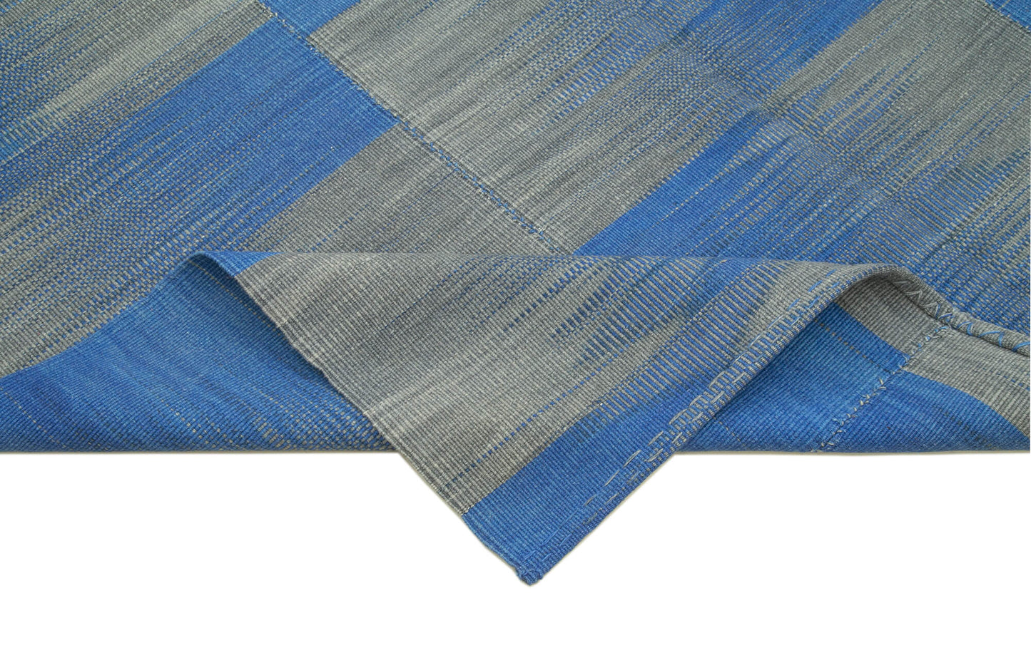 6x11 Blue Contemporary Kilim Rug - 21957