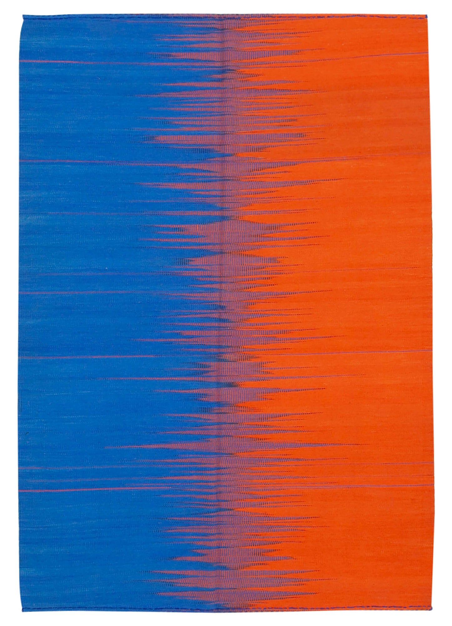 6x9 Blue Contemporary Kilim Rug - 21964