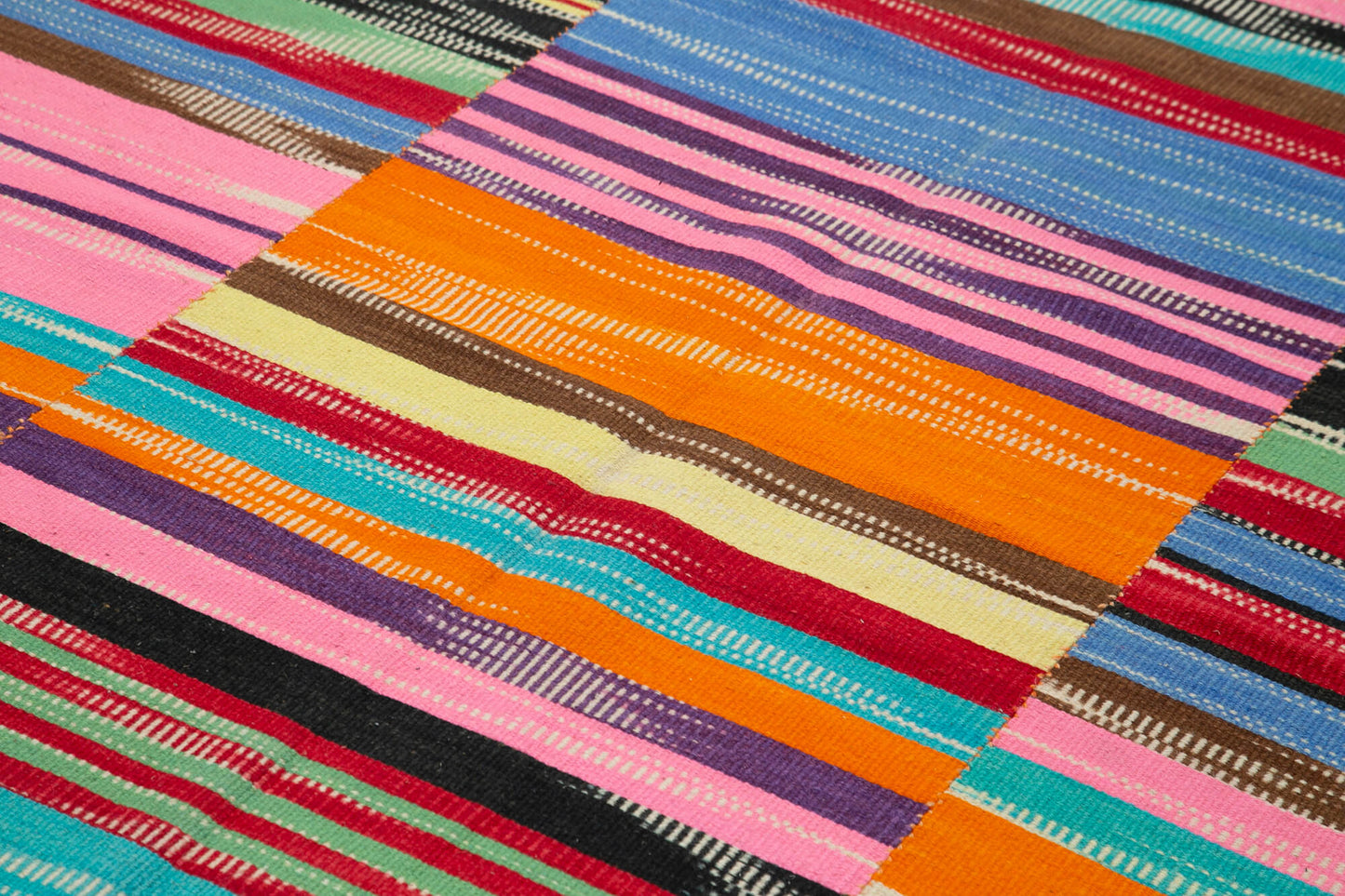 7x10 Multicolor Contemporary Kilim Rug - 21971