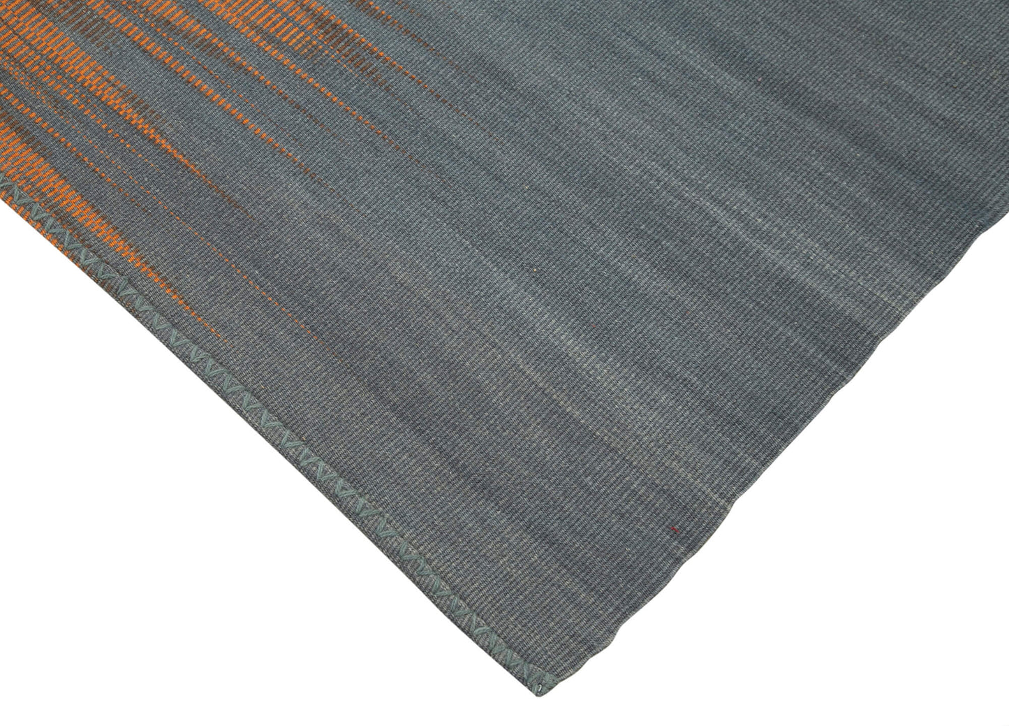 6x9 Orange Contemporary Kilim Rug - 21980