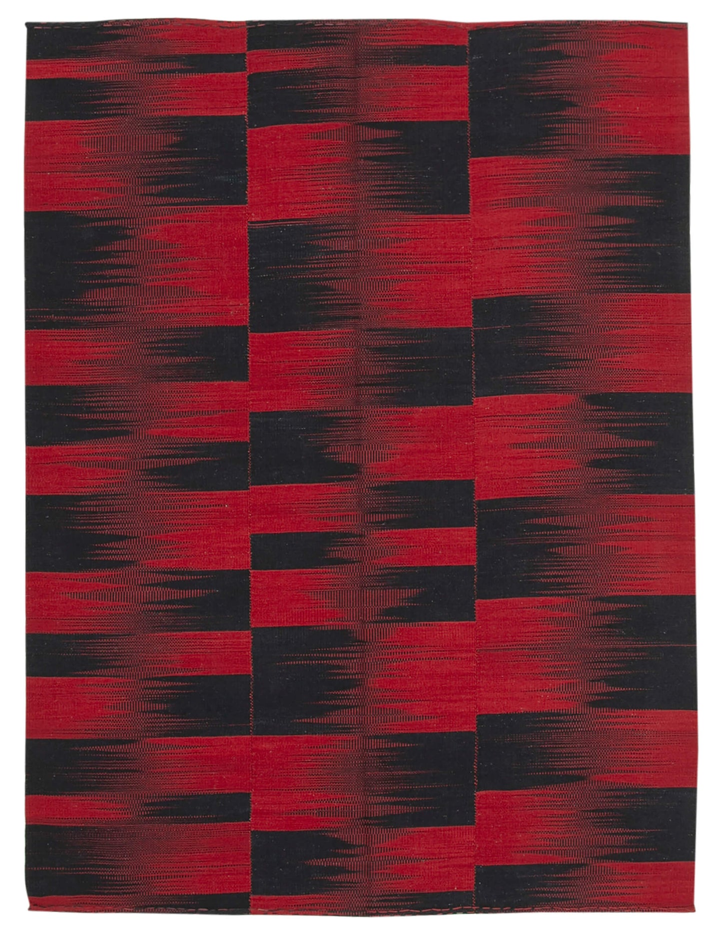 7x9 Red Contemporary Kilim Rug - 21982