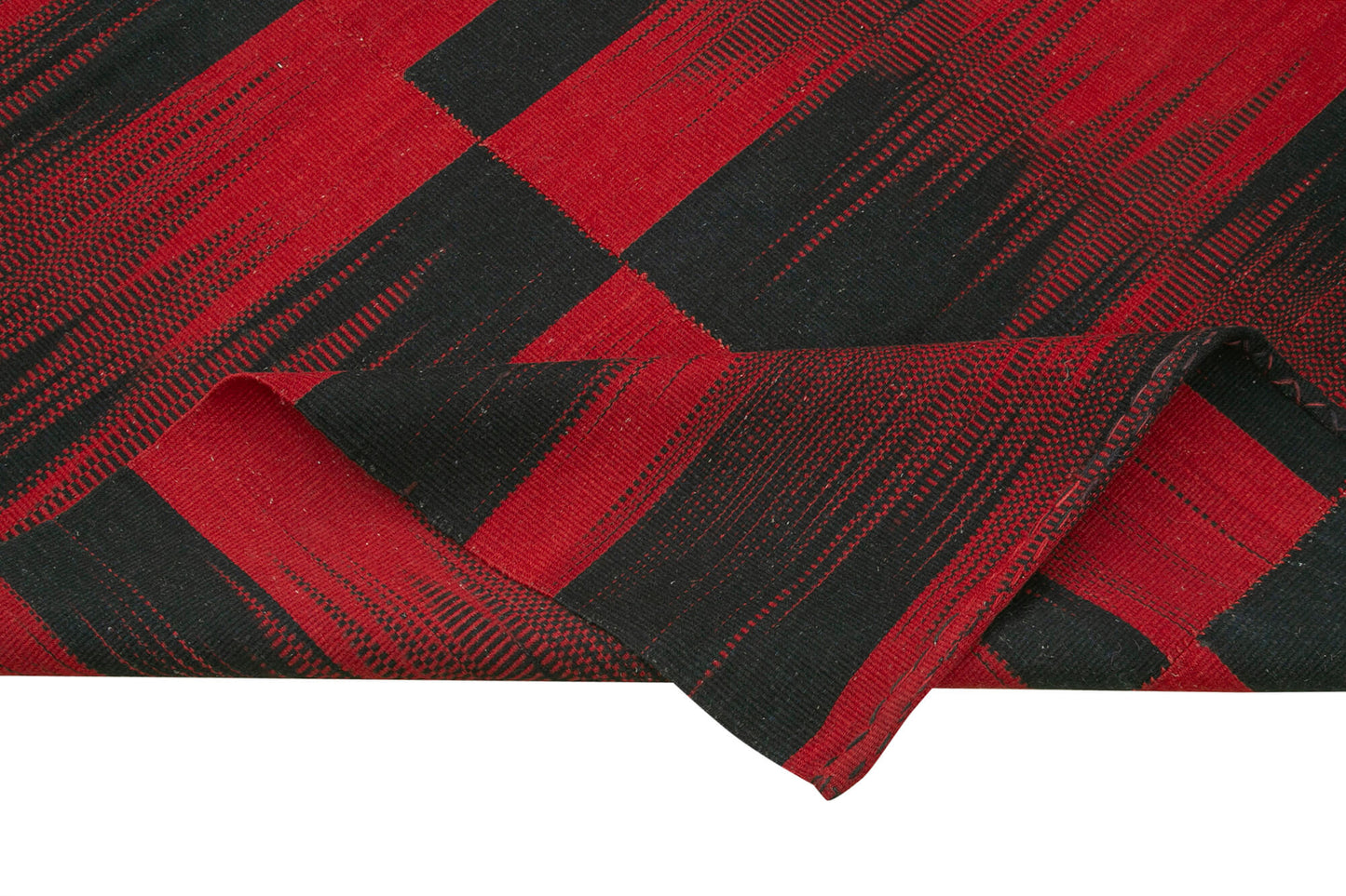 7x9 Red Contemporary Kilim Rug - 21982