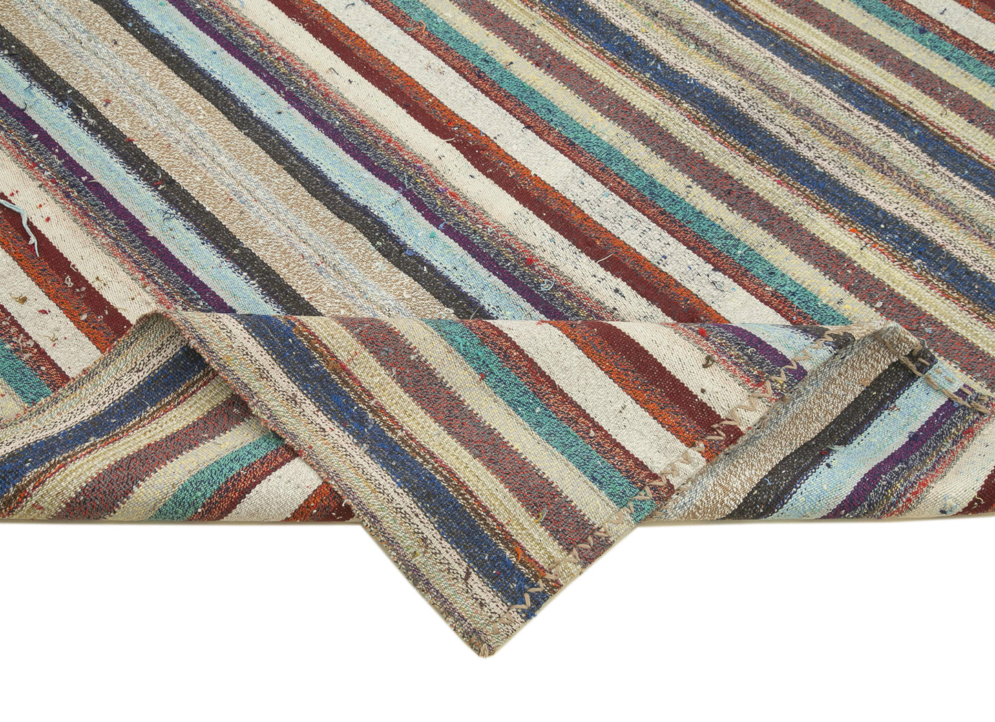 7x10 Multicolor Anatolian Kilim Rug - 22023