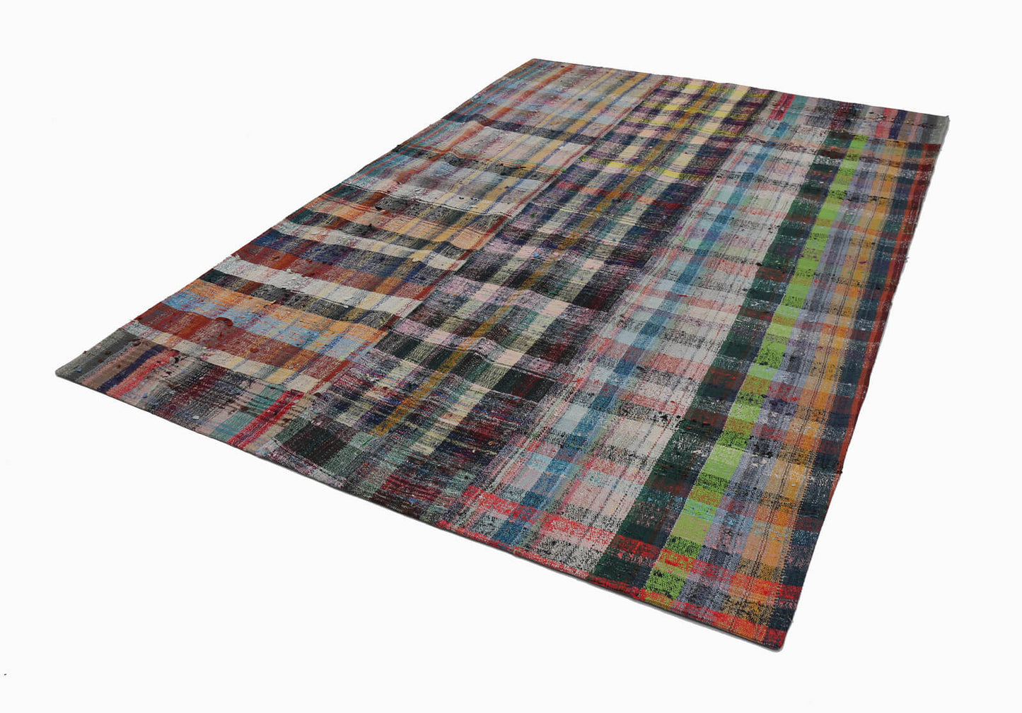 7x10 Multicolor Kilim Patchwork Rug - 22038
