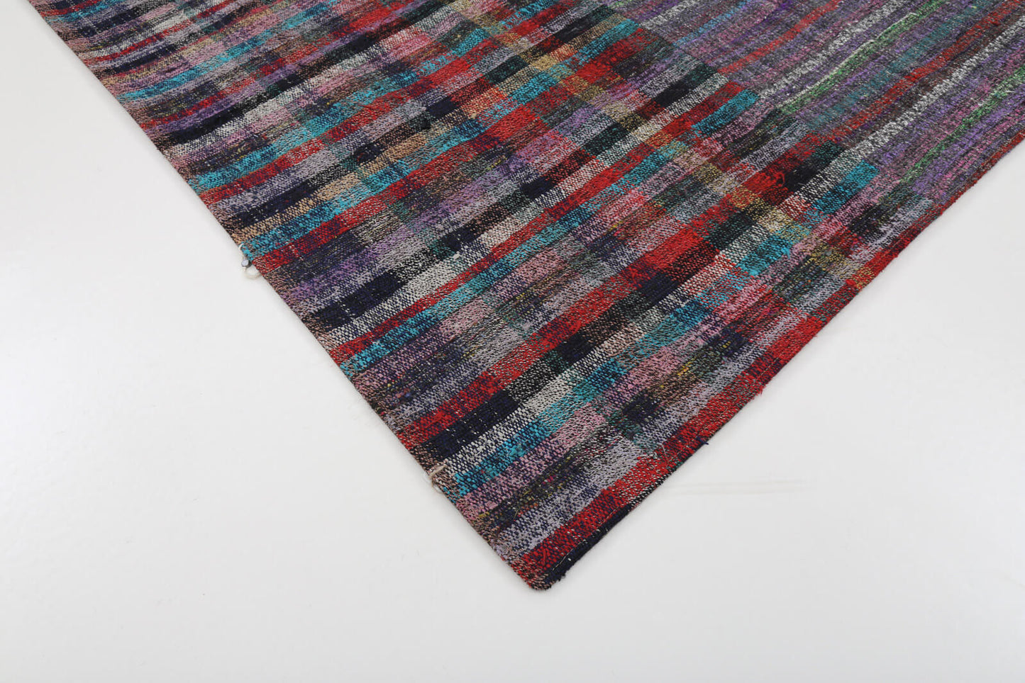 7x10 Purple Kilim Patchwork Rug - 22041