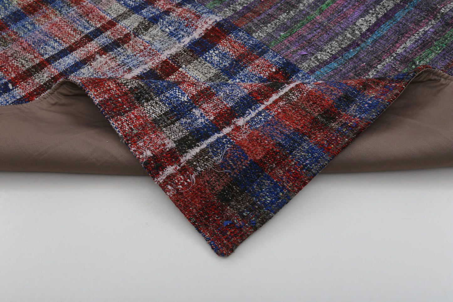 7x10 Purple Kilim Patchwork Rug - 22041