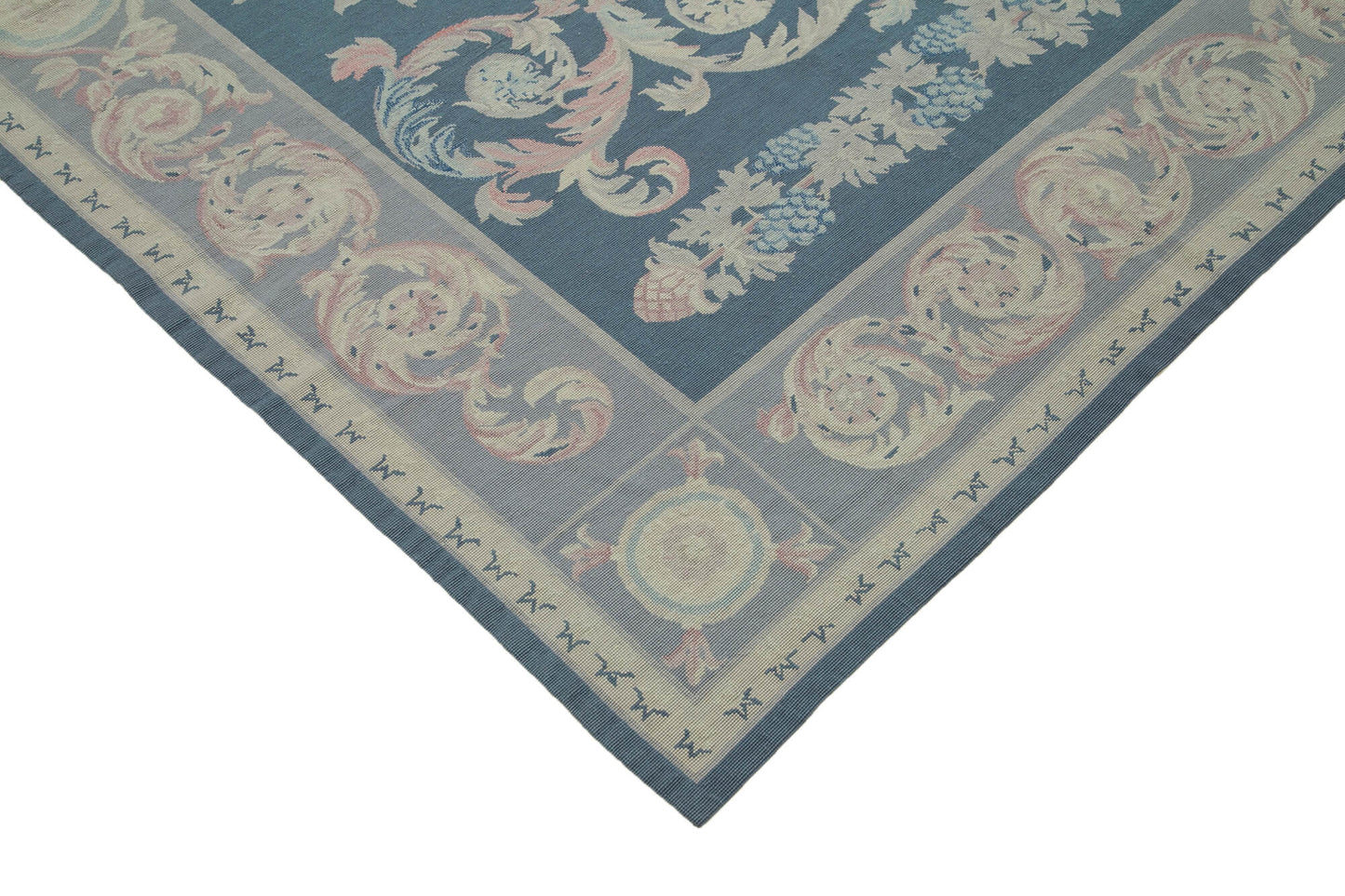 8x11 Purple Needlepoint Kilim Rug - 22068