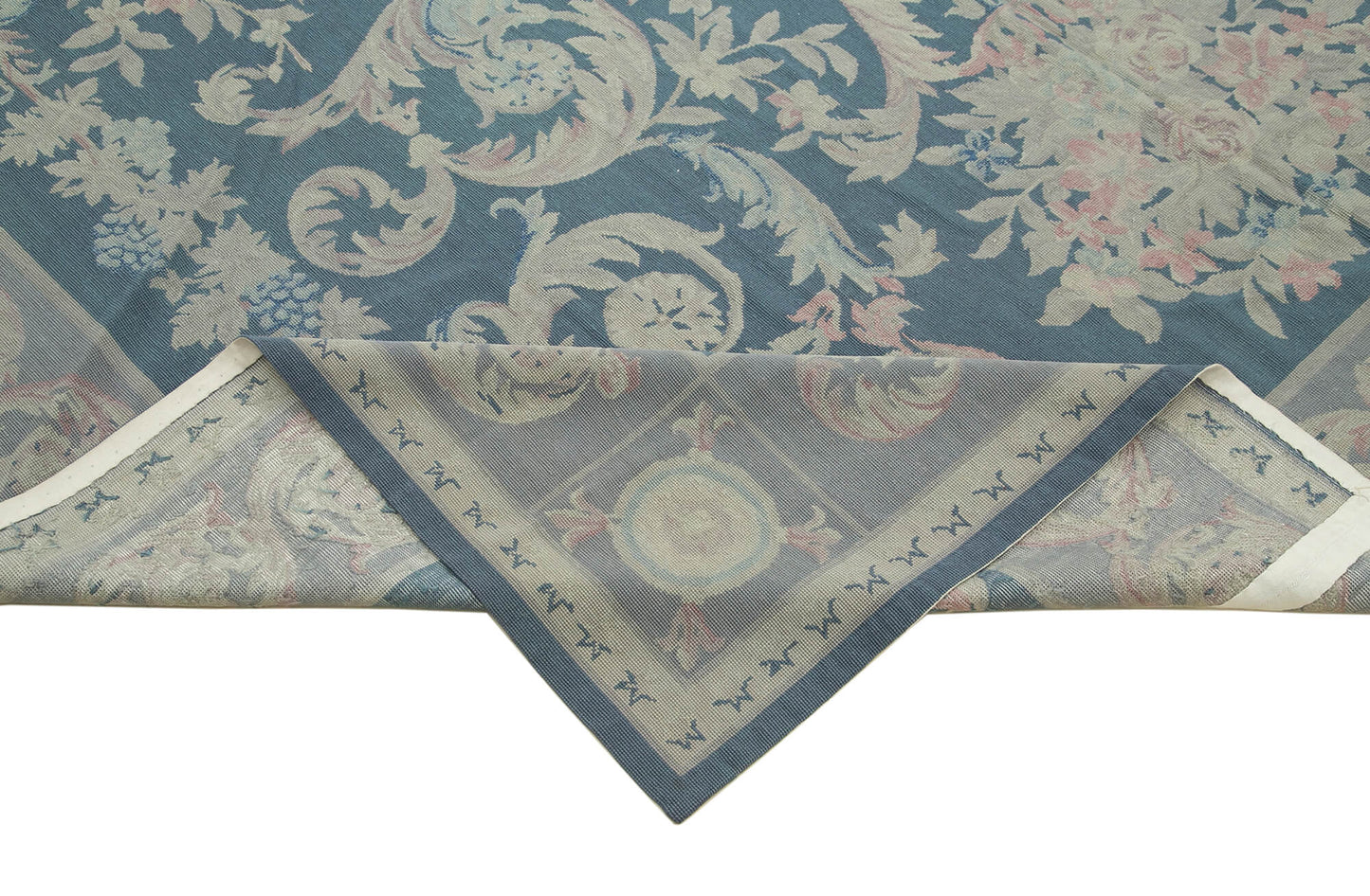 8x11 Purple Needlepoint Kilim Rug - 22068
