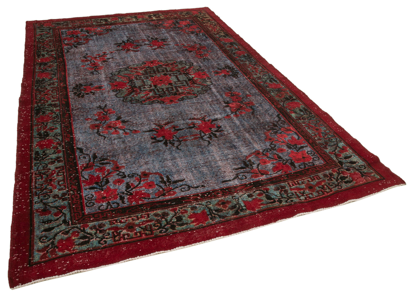 6x10 Red Over Dyed Rug - 22104