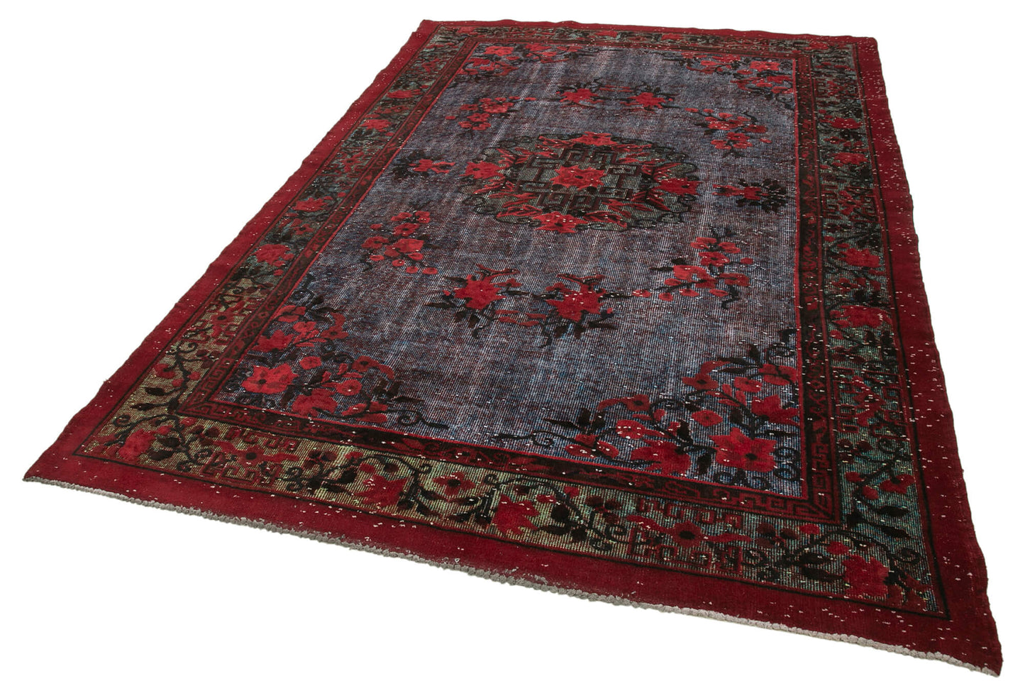 6x10 Red Over Dyed Rug - 22104