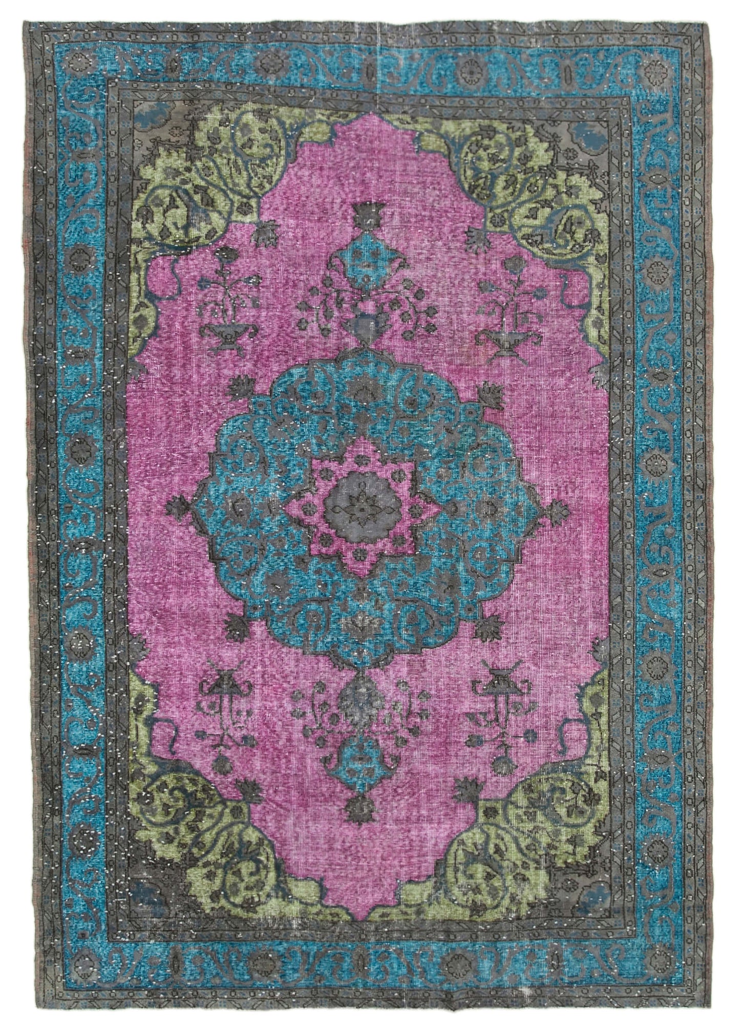 7x10 Pink Over Dyed Rug - 22113
