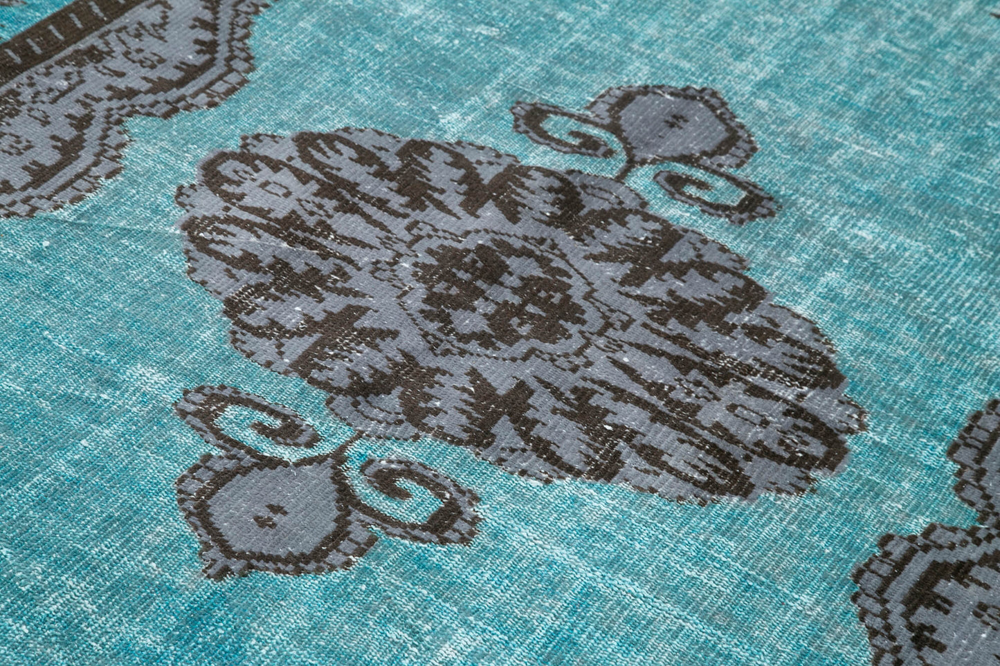 6x9 Turquoise Over Dyed Rug - 22124