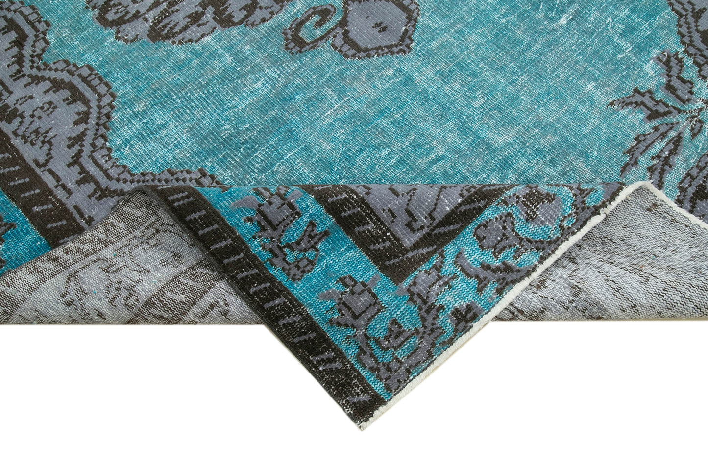 6x9 Turquoise Over Dyed Rug - 22124