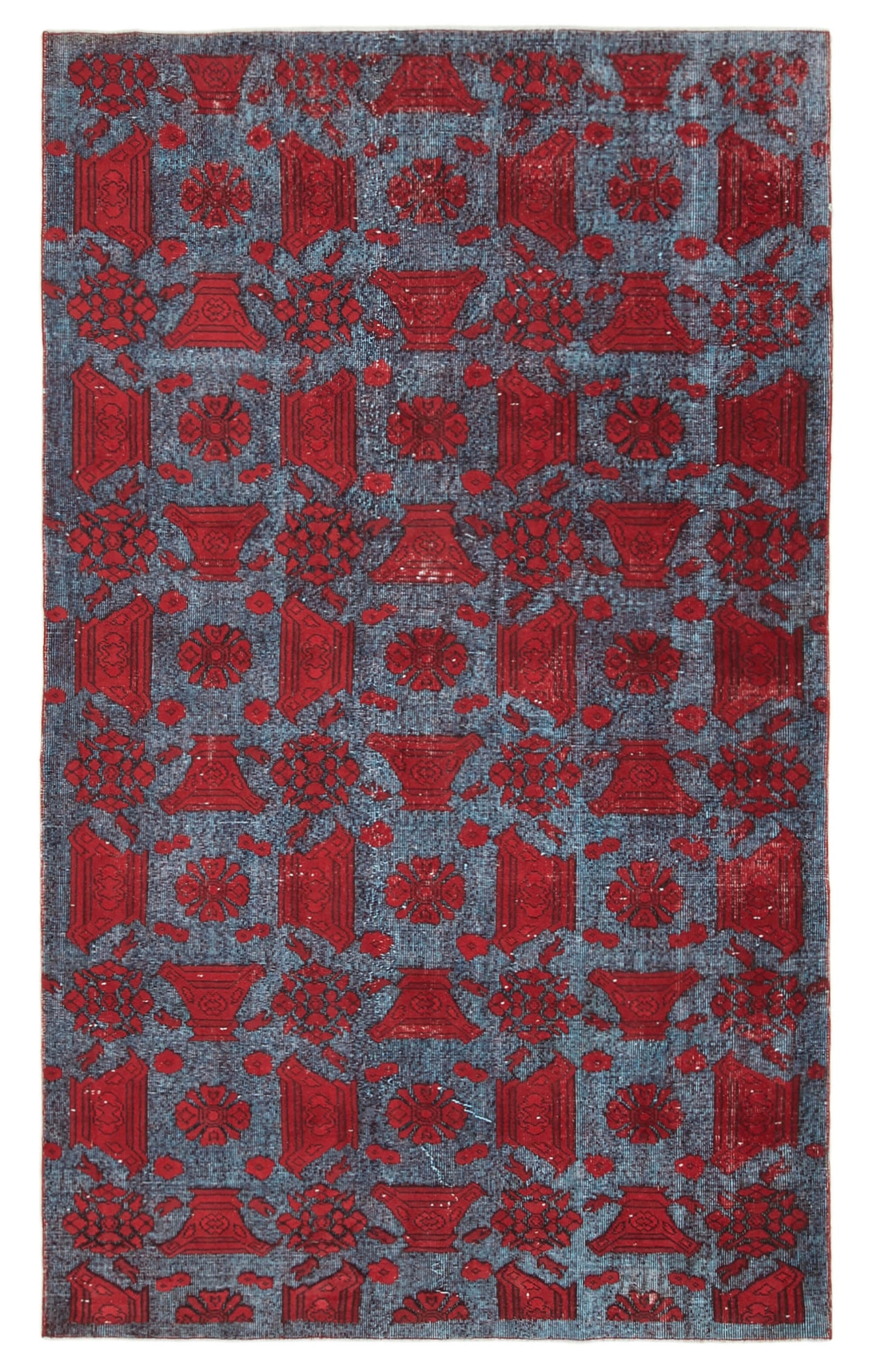 6x10 Red Over Dyed Rug - 22130
