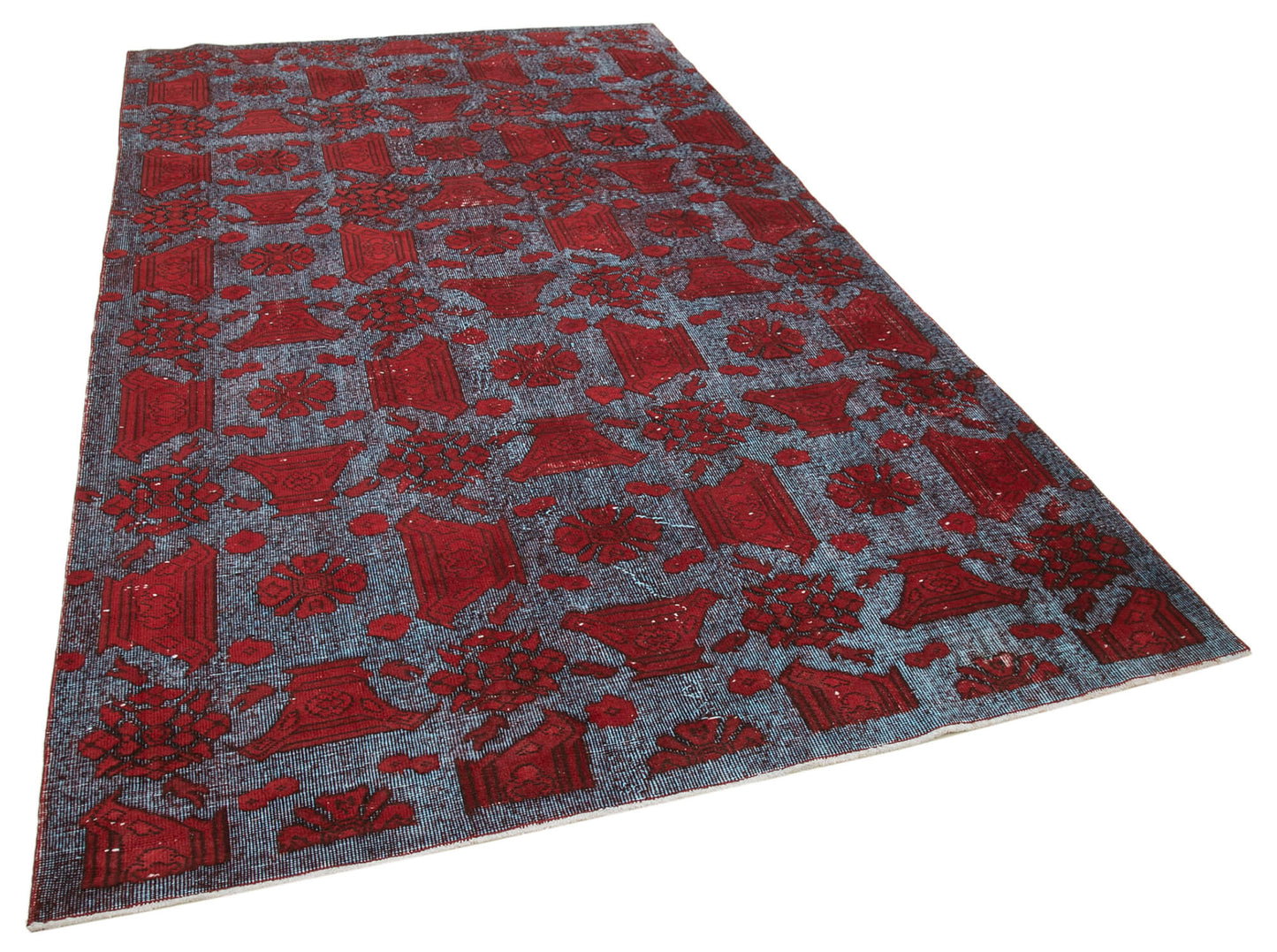 6x10 Red Over Dyed Rug - 22130