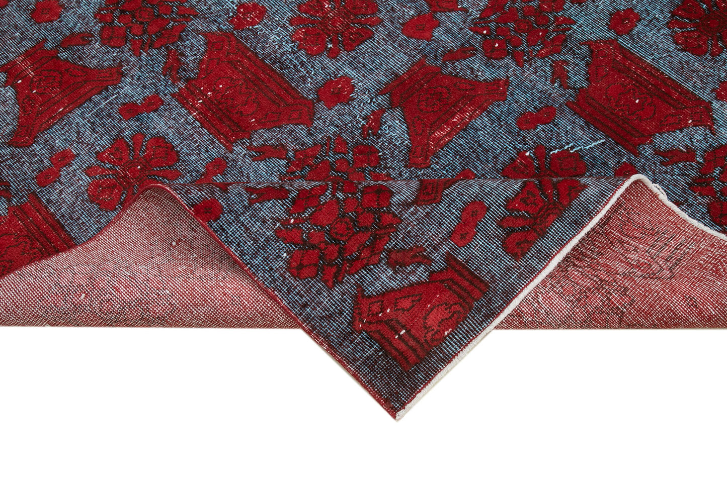 6x10 Red Over Dyed Rug - 22130