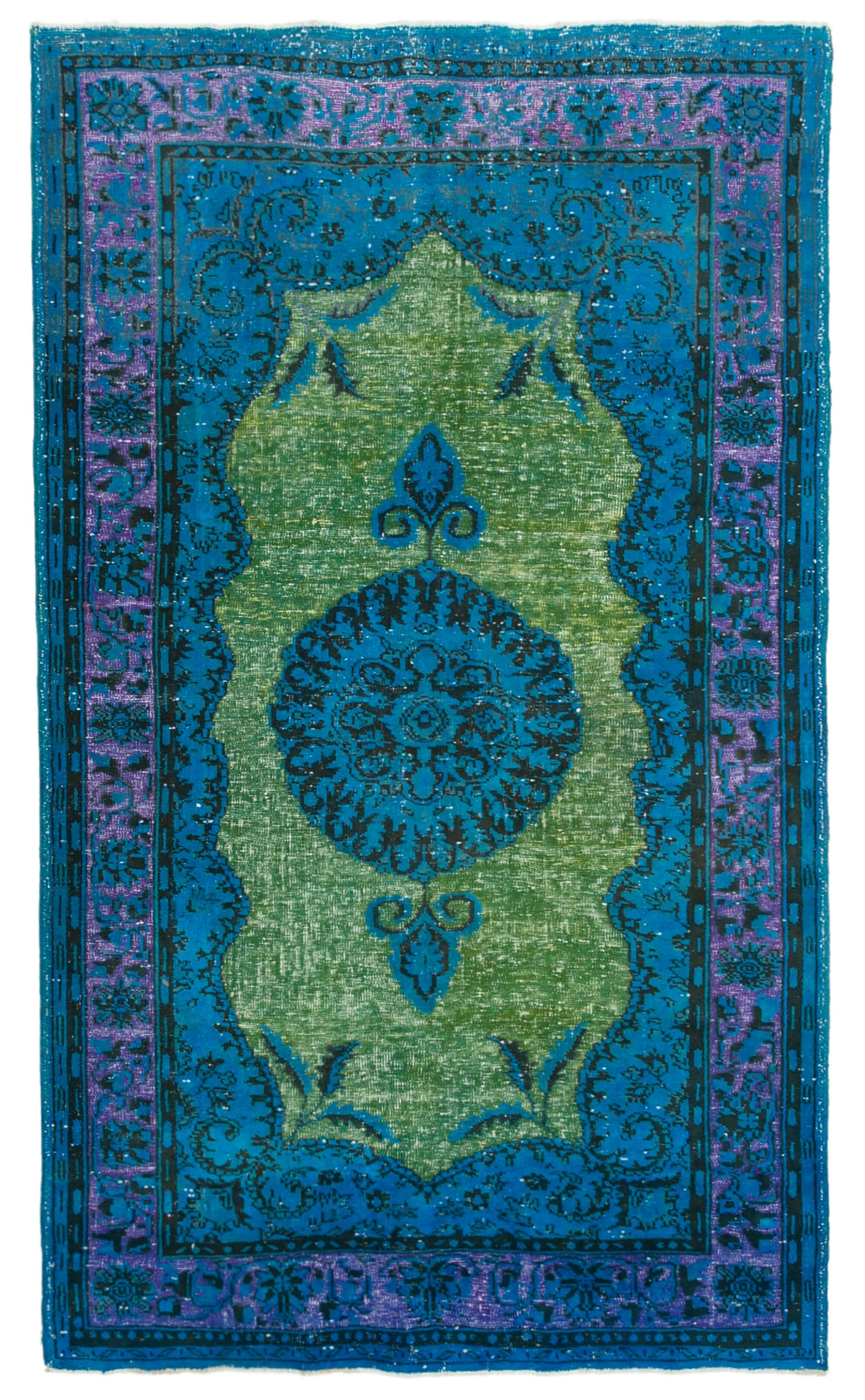 6x10 Blue Over Dyed Rug - 22140