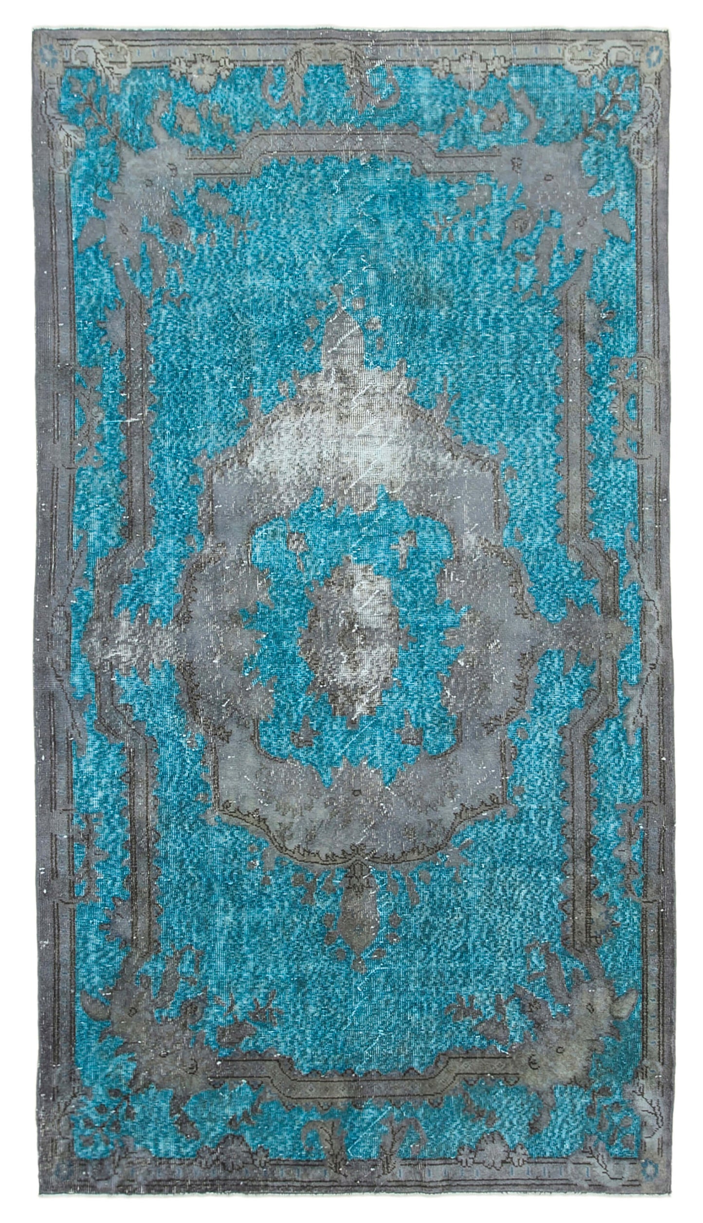 5x9 Grey Over Dyed Rug - 22149