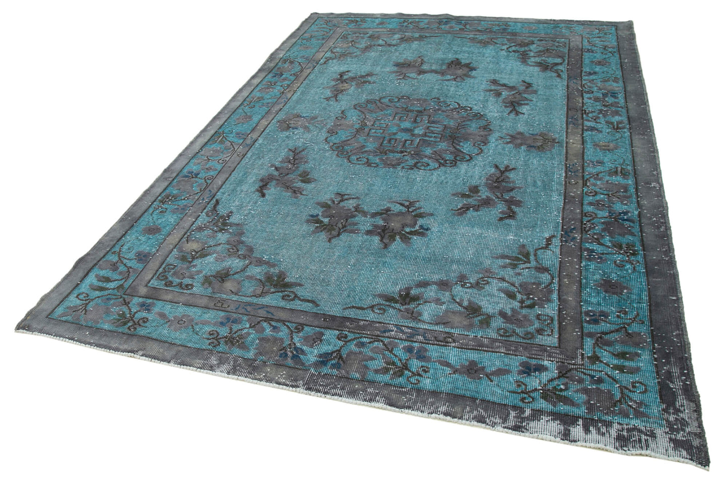 7x10 Blue Over Dyed Rug - 22163