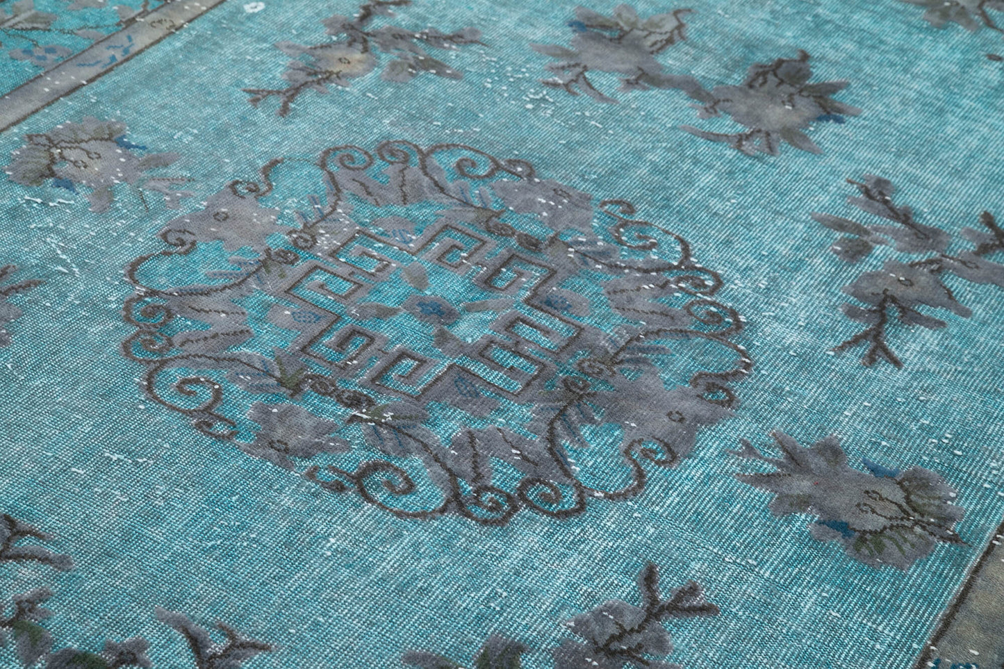 7x10 Blue Over Dyed Rug - 22163