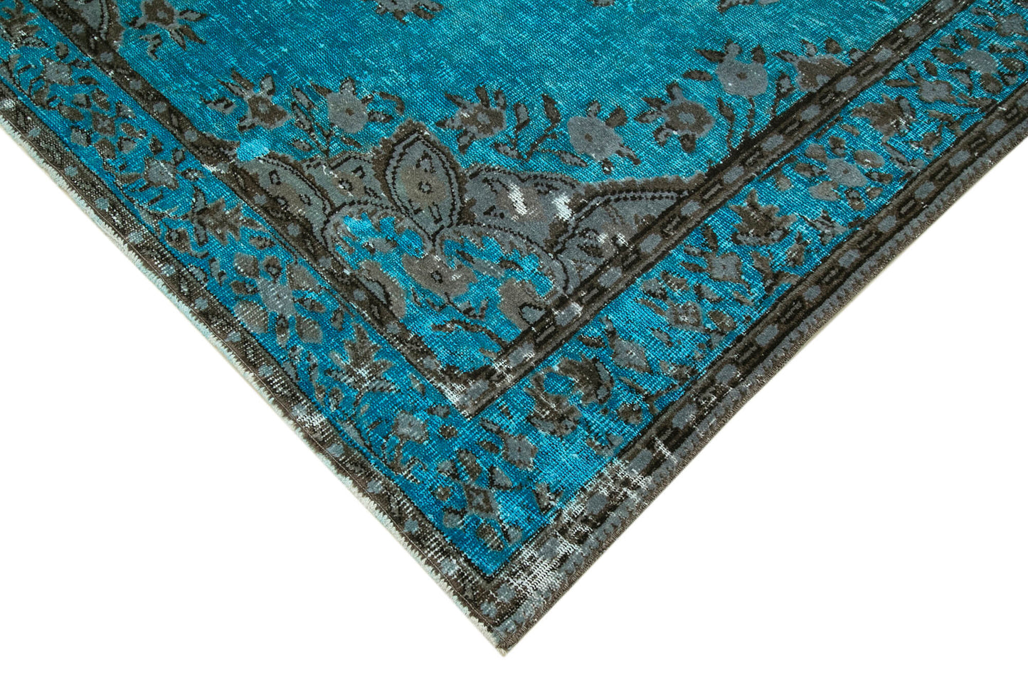 6x11 Turquoise Over Dyed Rug - 22288