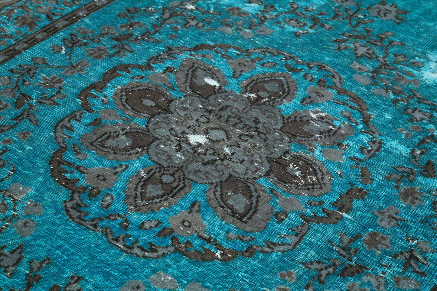 6x11 Turquoise Over Dyed Rug - 22288