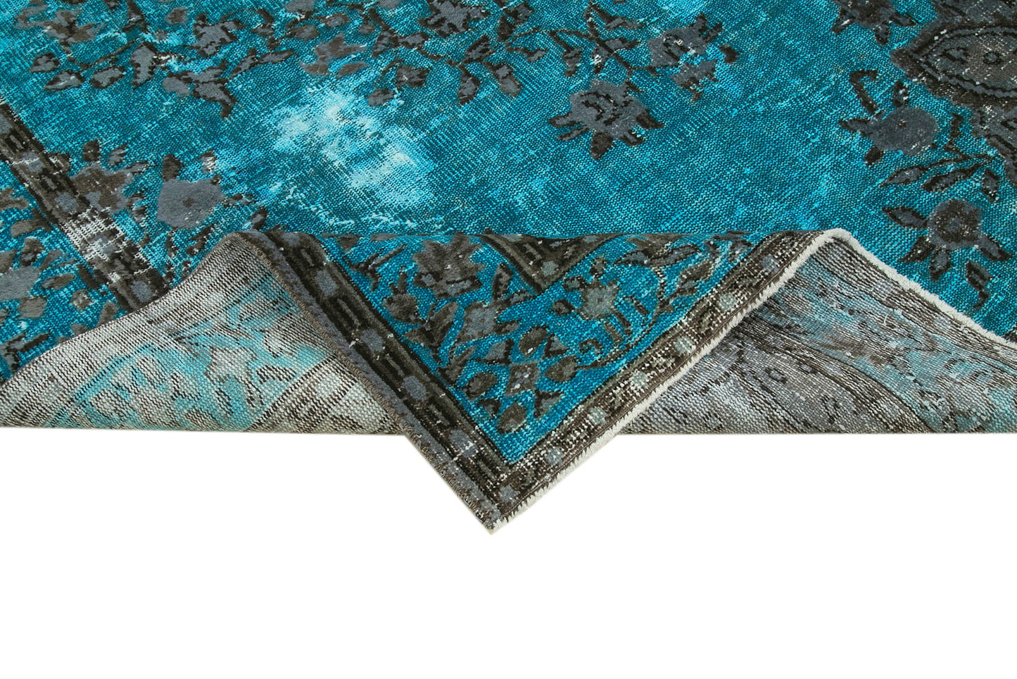 6x11 Turquoise Over Dyed Rug - 22288